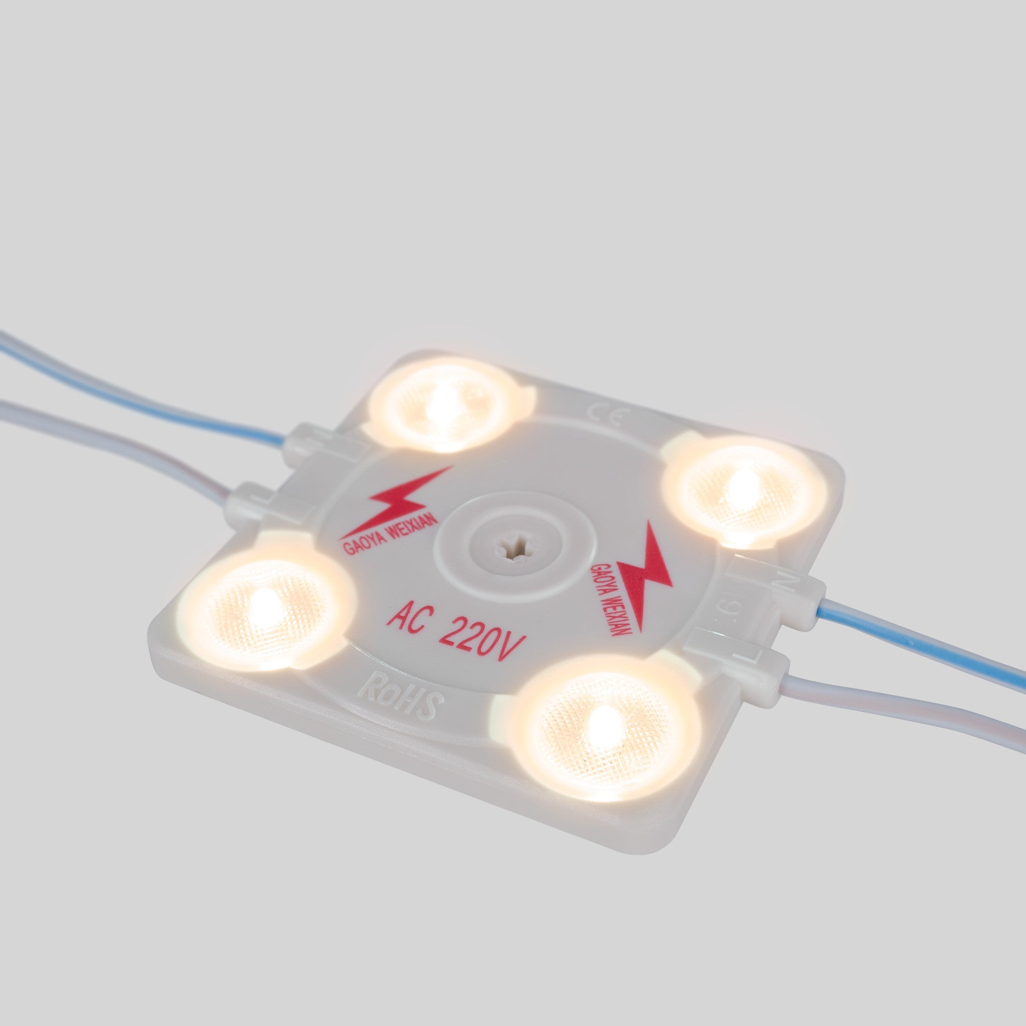 Módulo LED cuadrado para rótulos - 3.6W - 220V AC - IP65 - 165º