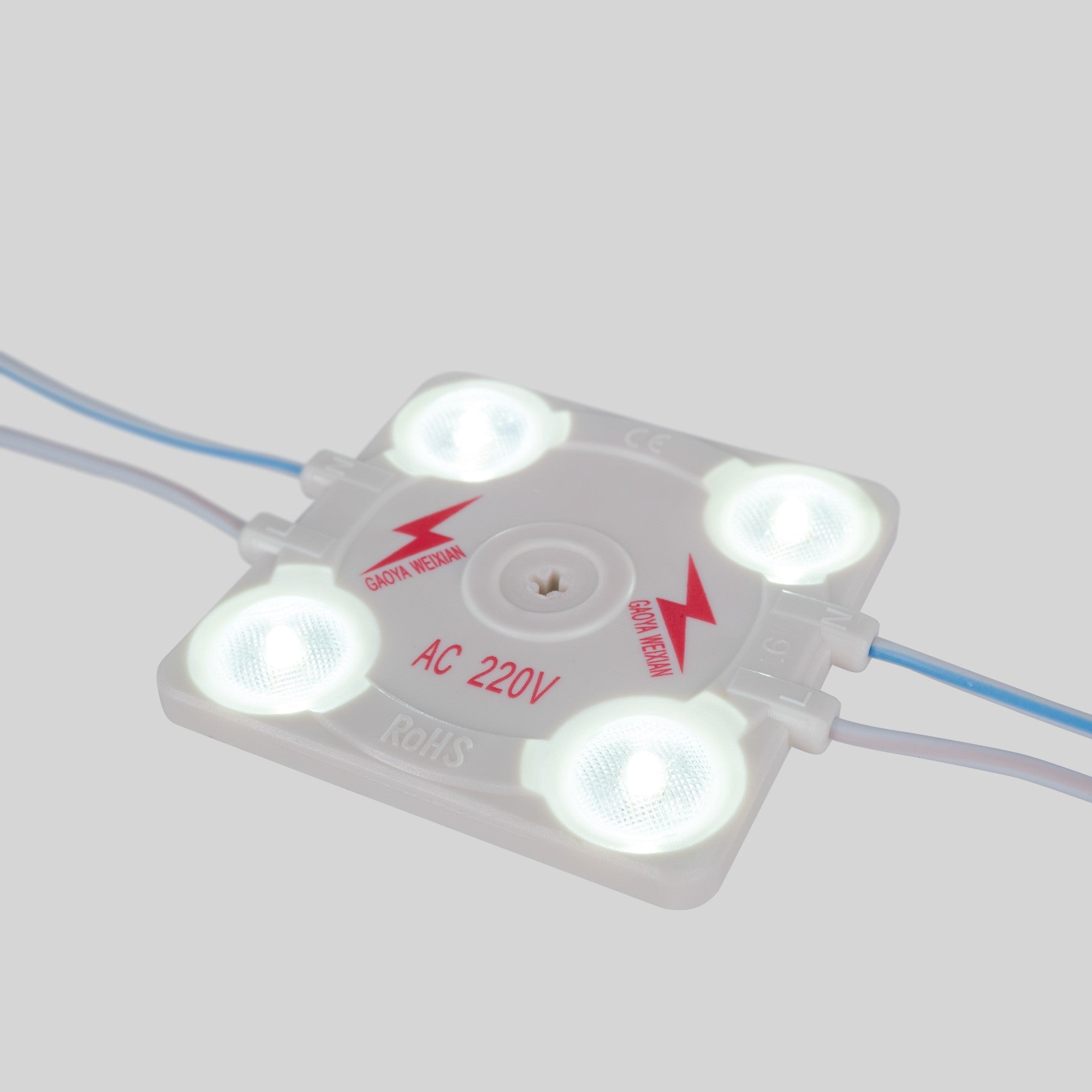 Módulo LED cuadrado para rótulos - 3.6W - 220V AC - IP65 - 165º