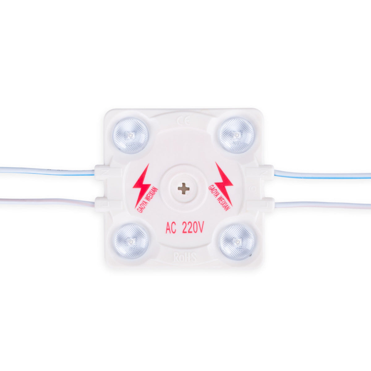 Módulo LED cuadrado para rótulos - 3.6W - 220V AC - IP65 - 165º