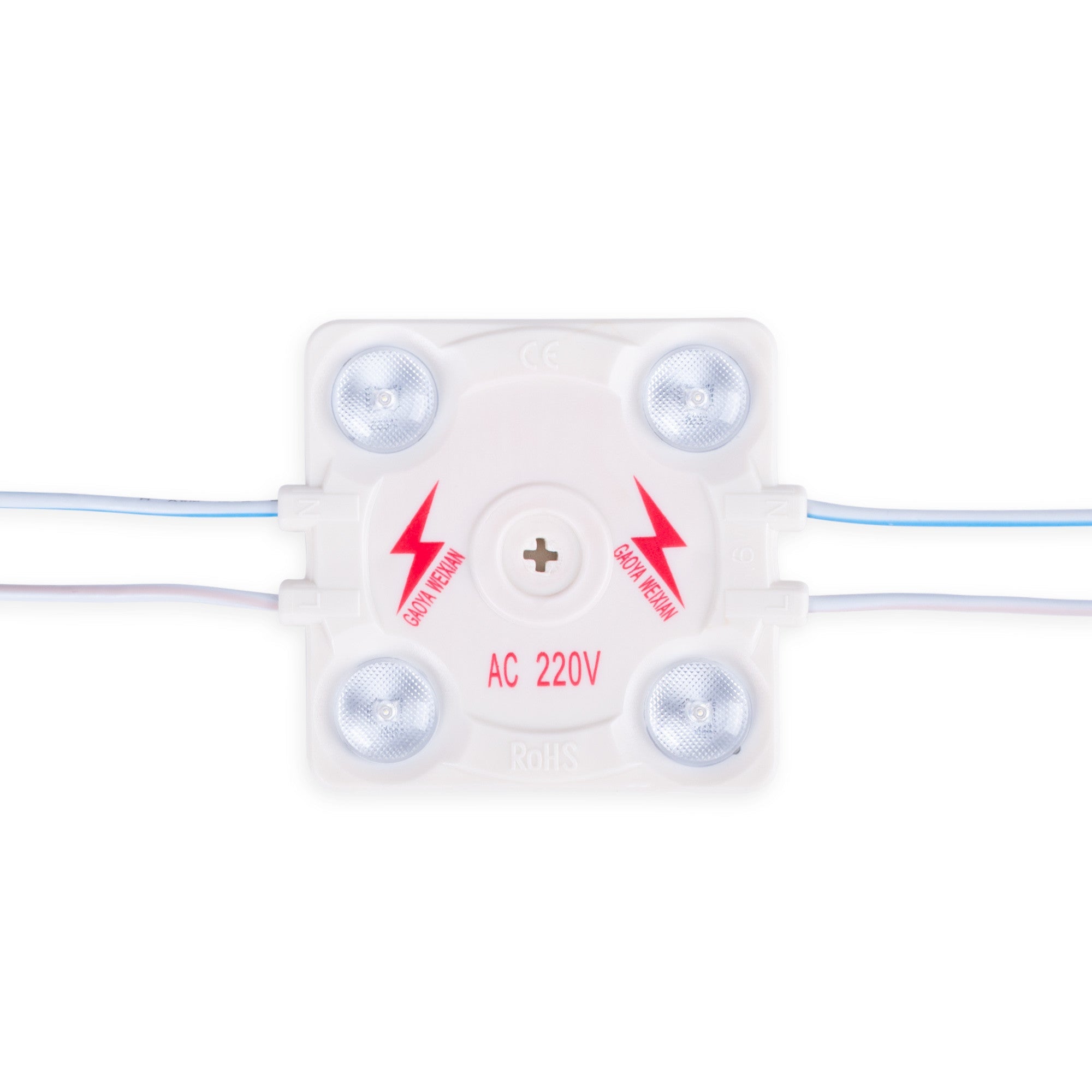 Módulo LED cuadrado para rótulos - 3.6W - 220V AC - IP65 - 165º