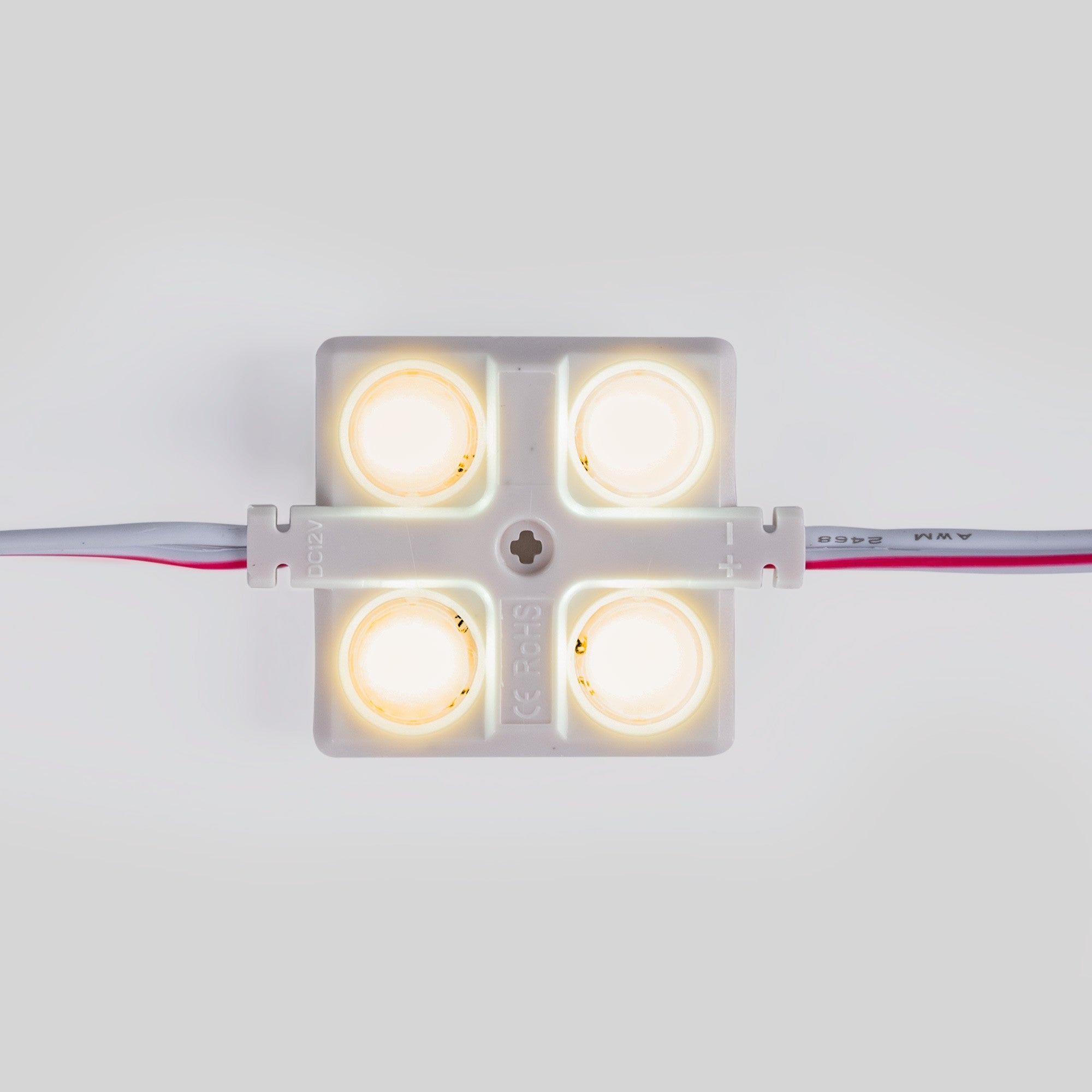 Módulo LED cuadrado para rótulos - 2W - 12V - IP65 - 160º