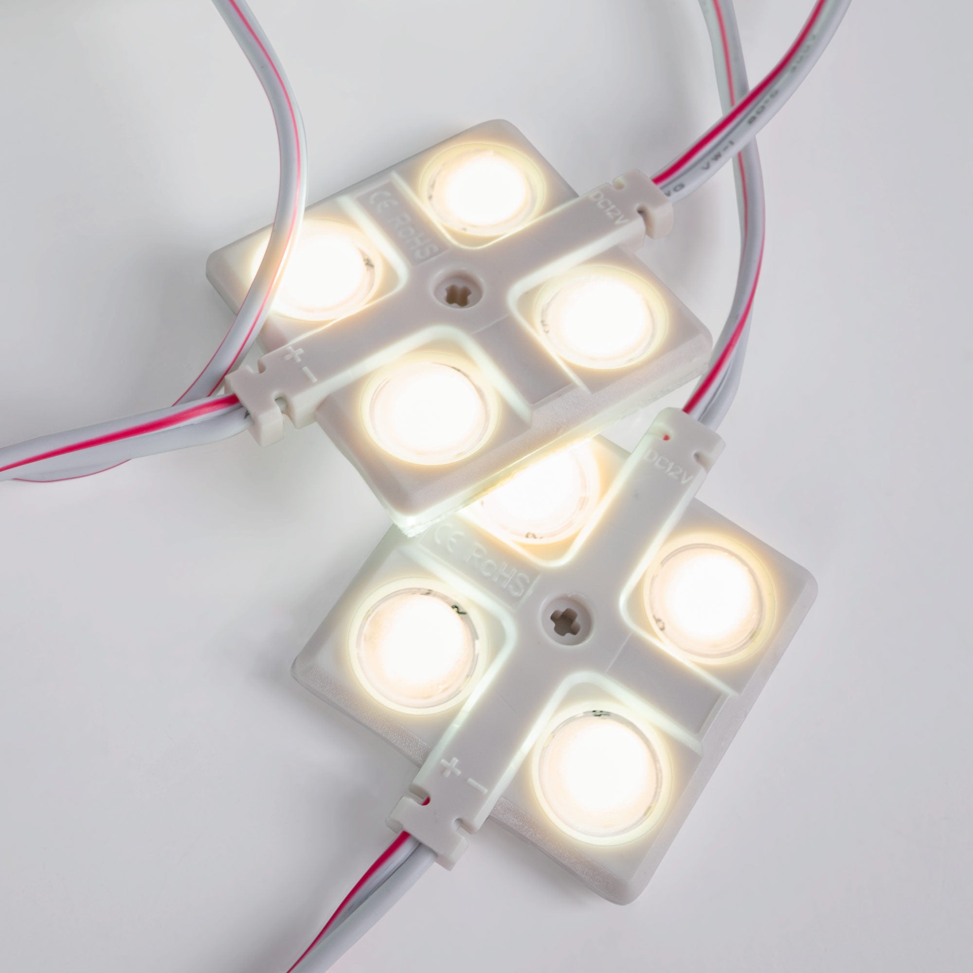 Módulo LED cuadrado para rótulos - 2W - 12V - IP65 - 160º