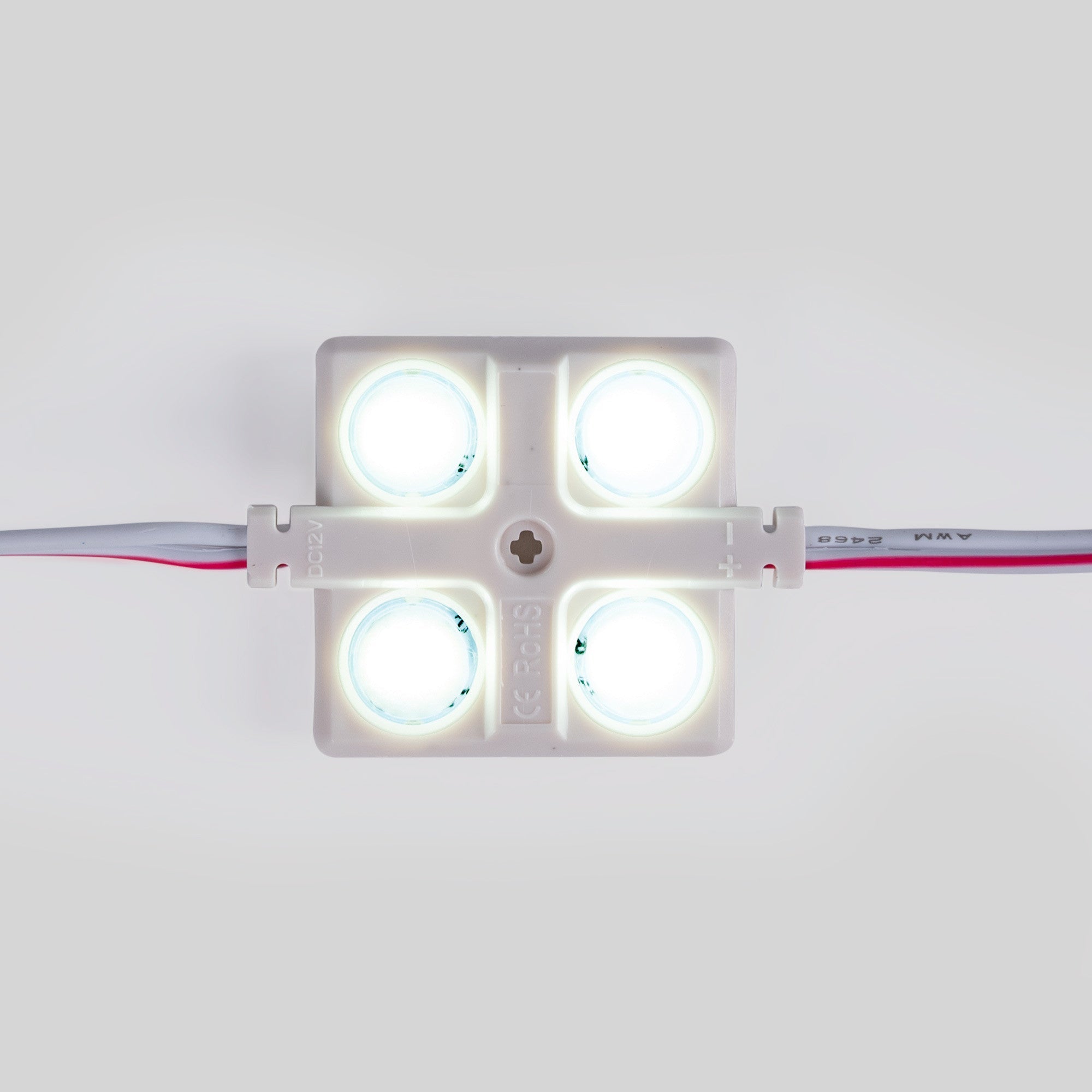 Módulo LED cuadrado para rótulos - 2W - 12V - IP65 - 160º