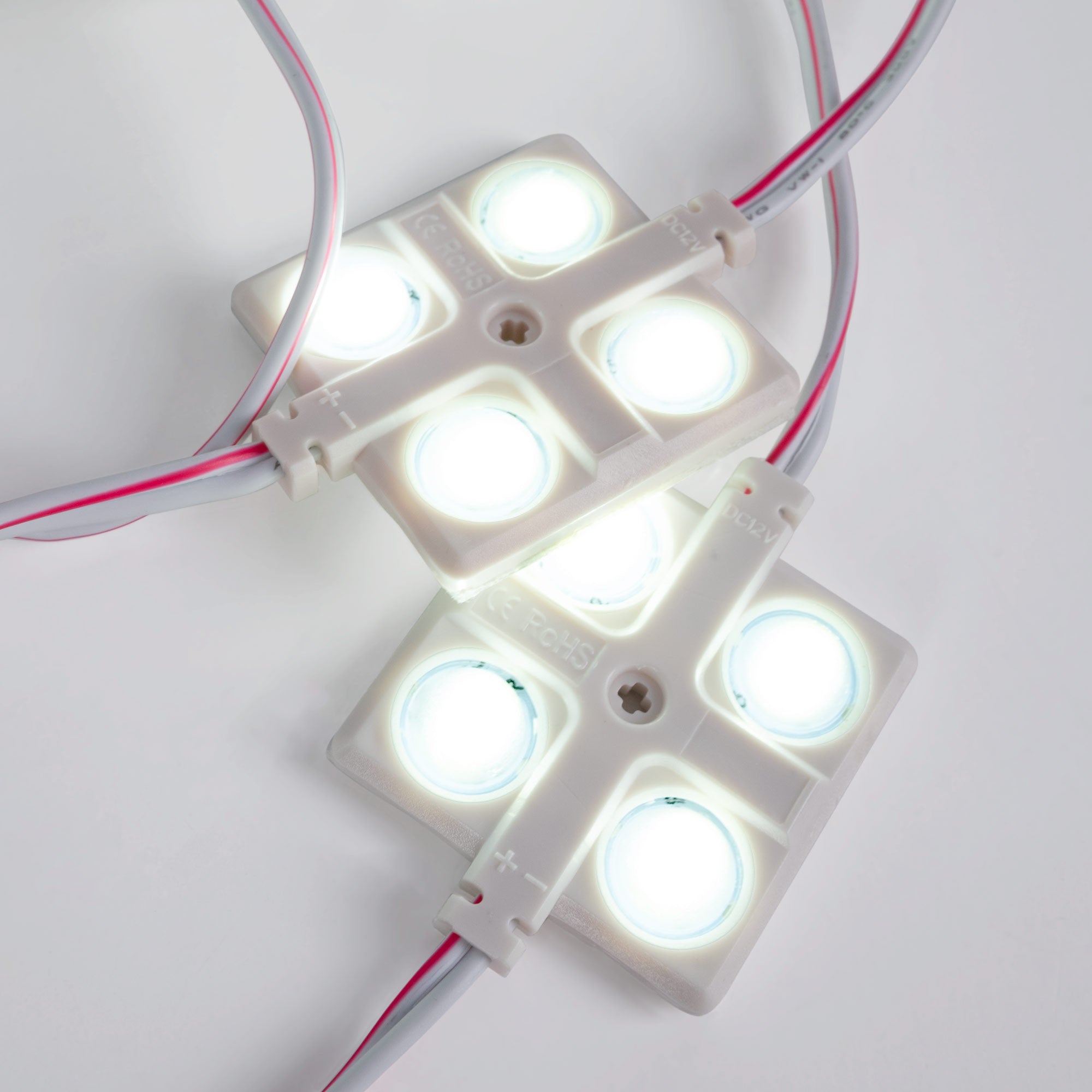Módulo LED cuadrado para rótulos - 2W - 12V - IP65 - 160º