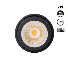 Módulo LED 7W para aro downlight MR16/GU10 - Regulable por TRIAC - 45º - CRI 90