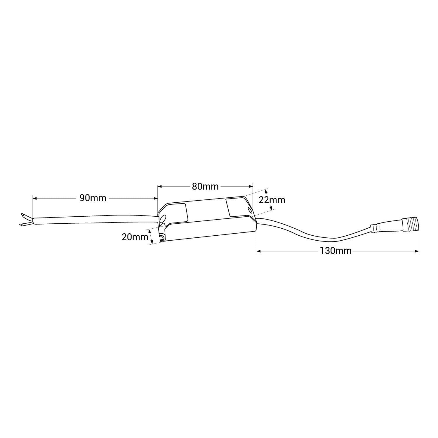 Foco lineal LED empotrable 2W - UGR18 - CRI90 - Chip OSRAM