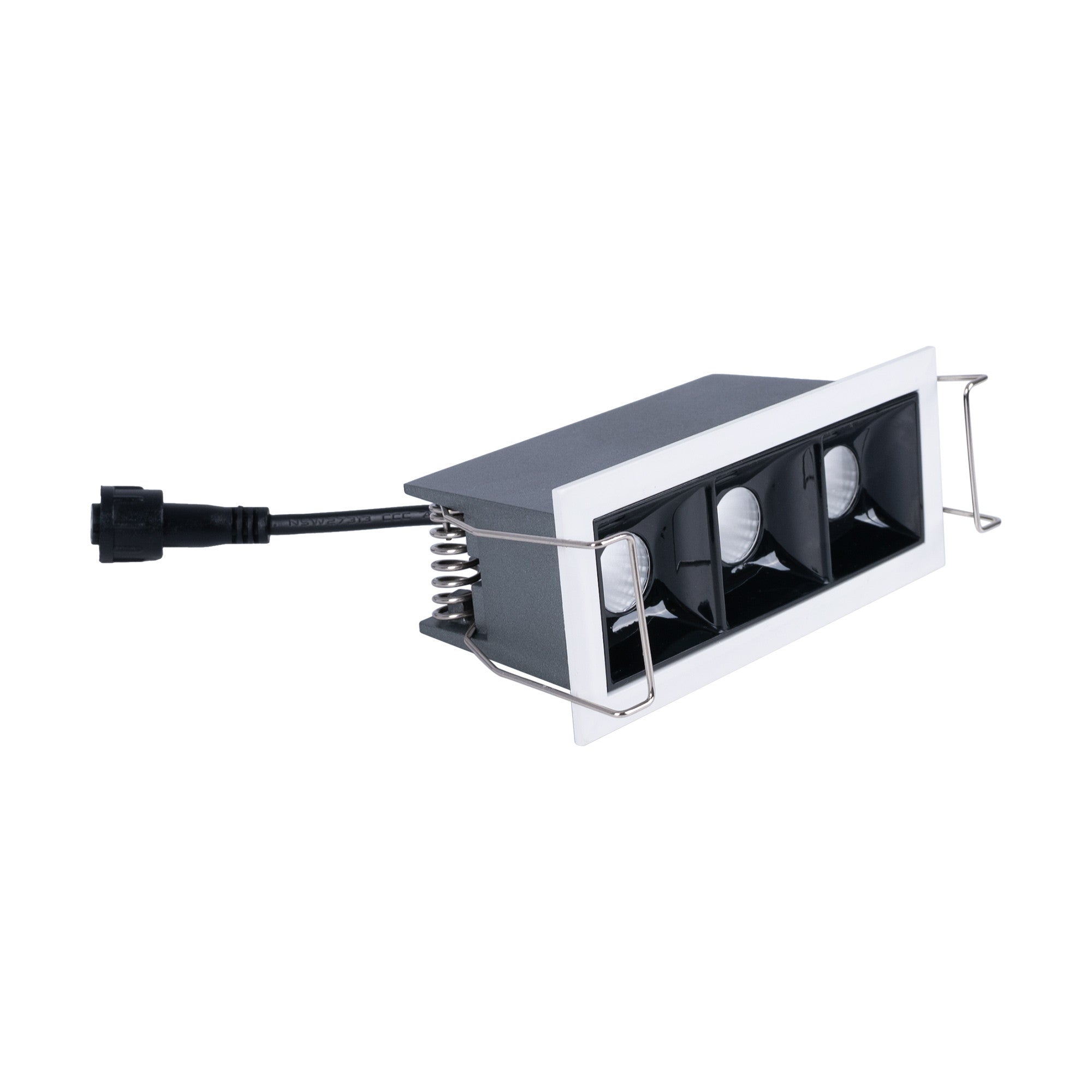 Foco lineal LED empotrable triple 6W - UGR18 - CRI90 - Chip OSRAM