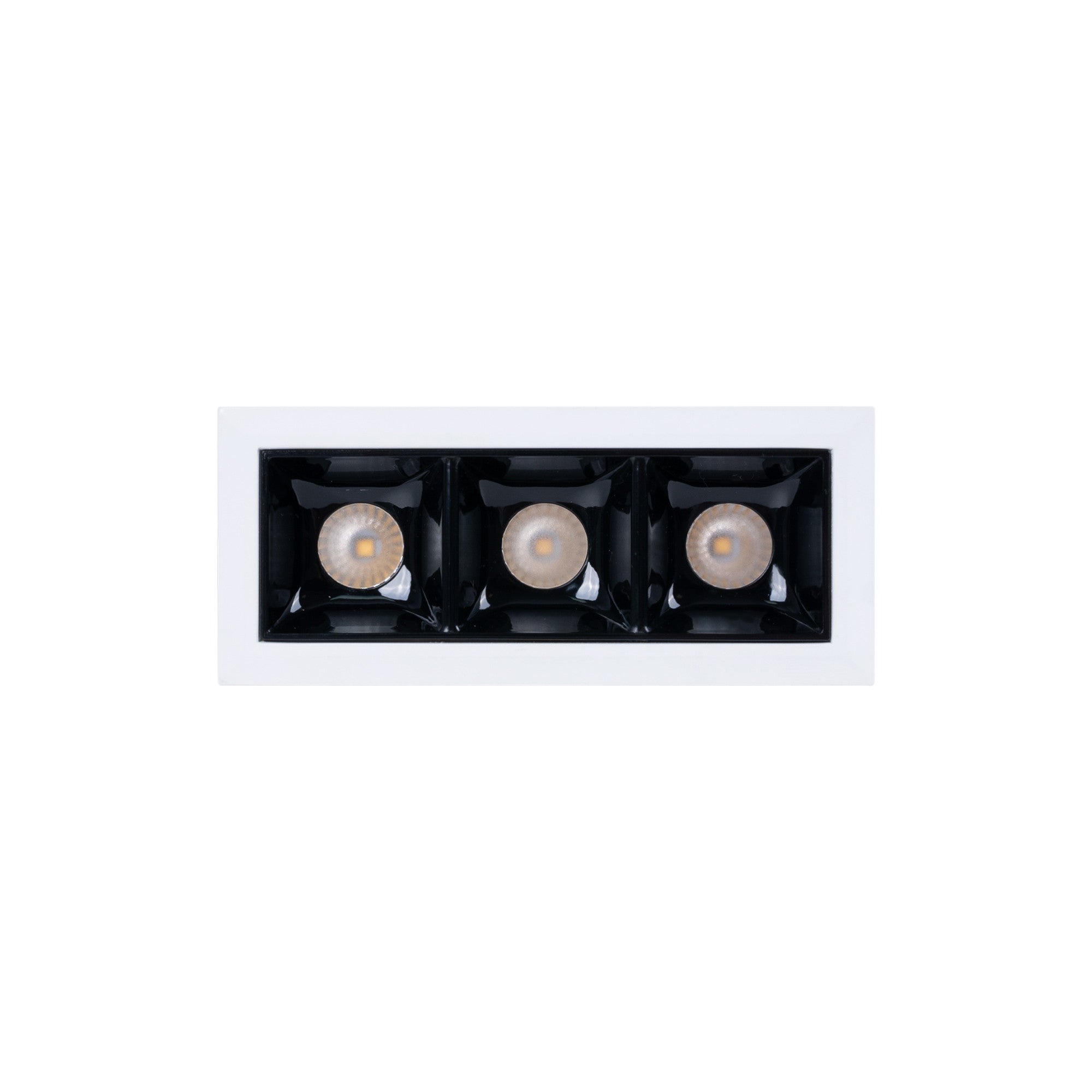 Foco lineal LED empotrable triple 6W - UGR18 - CRI90 - Chip OSRAM