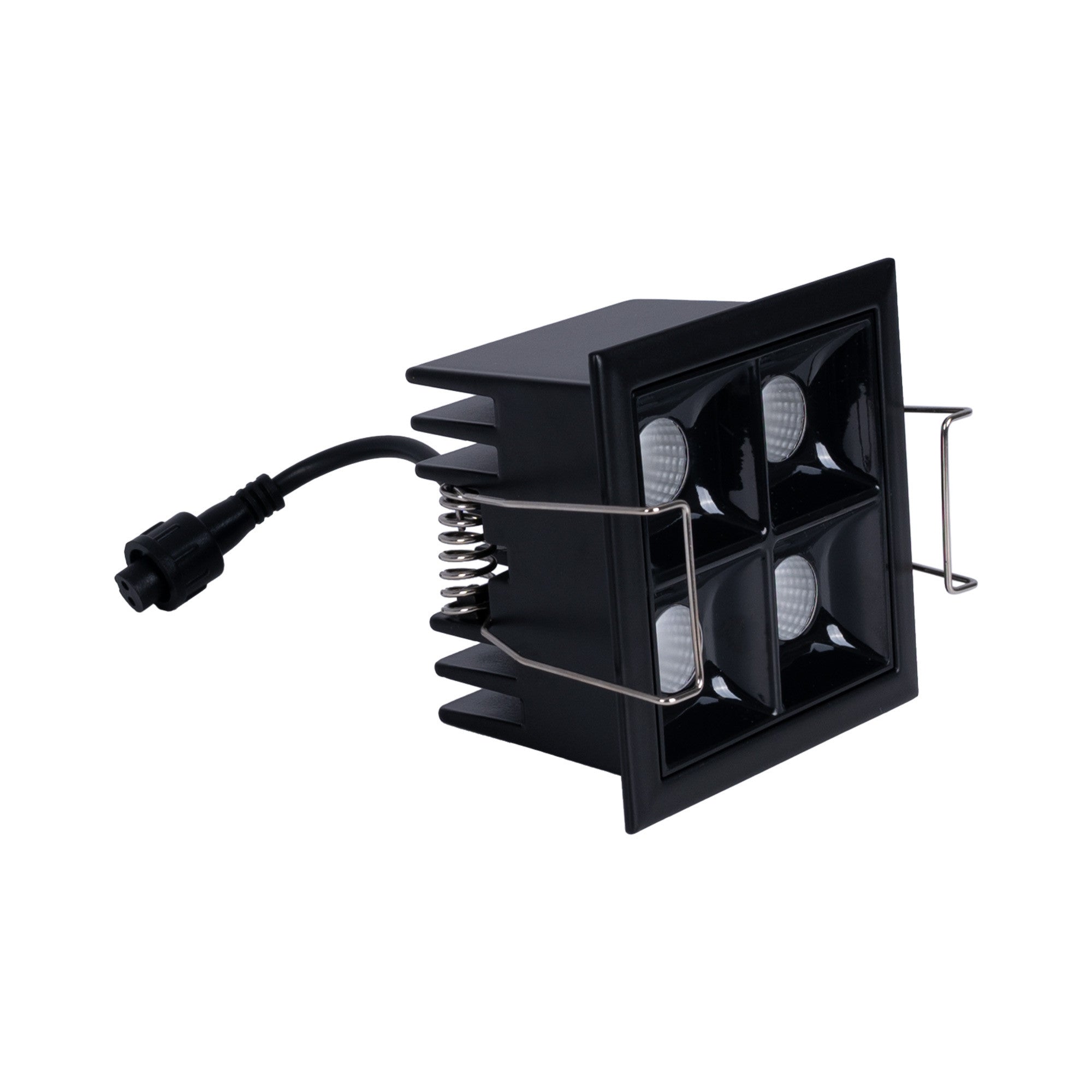 Downlight LED cuadrado empotrable 8W - 4 Focos - UGR18 - CRI90 - Chip OSRAM