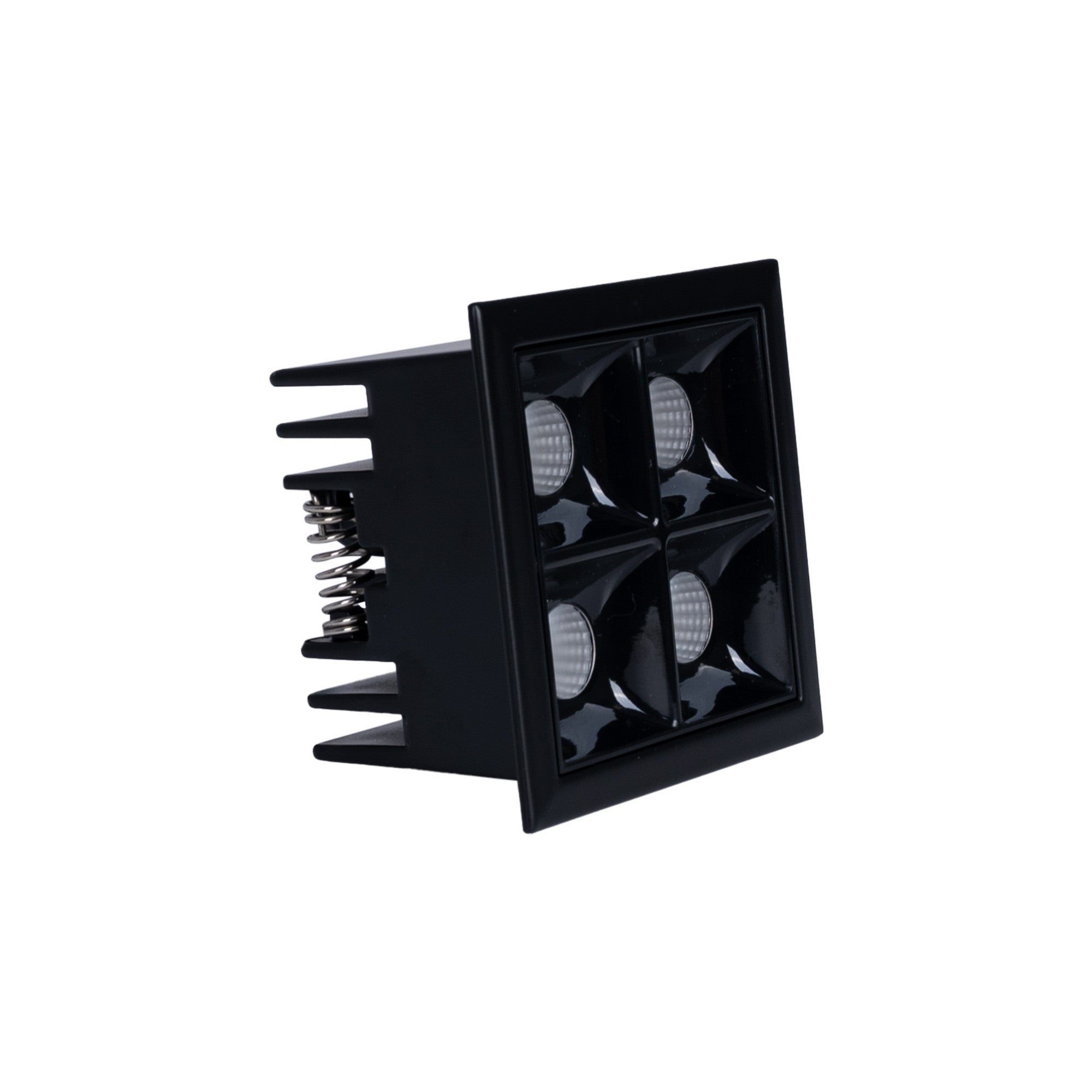 Downlight LED cuadrado empotrable 8W - 4 Focos - UGR18 - CRI90 - Chip OSRAM