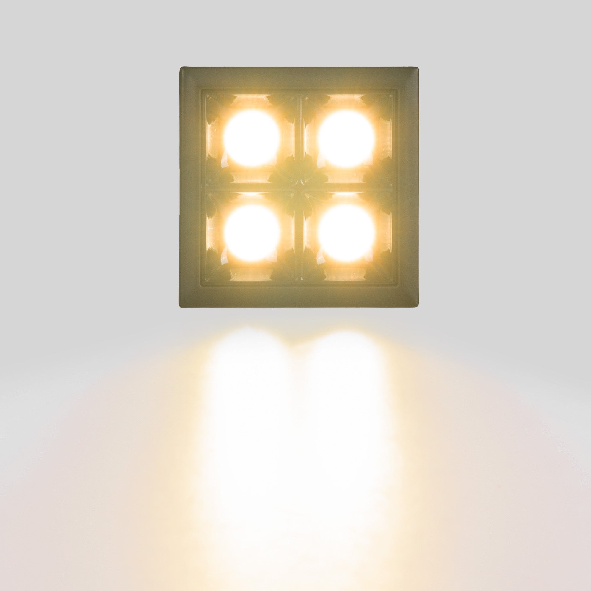 Downlight LED cuadrado empotrable 8W - 4 Focos - UGR18 - CRI90 - Chip OSRAM