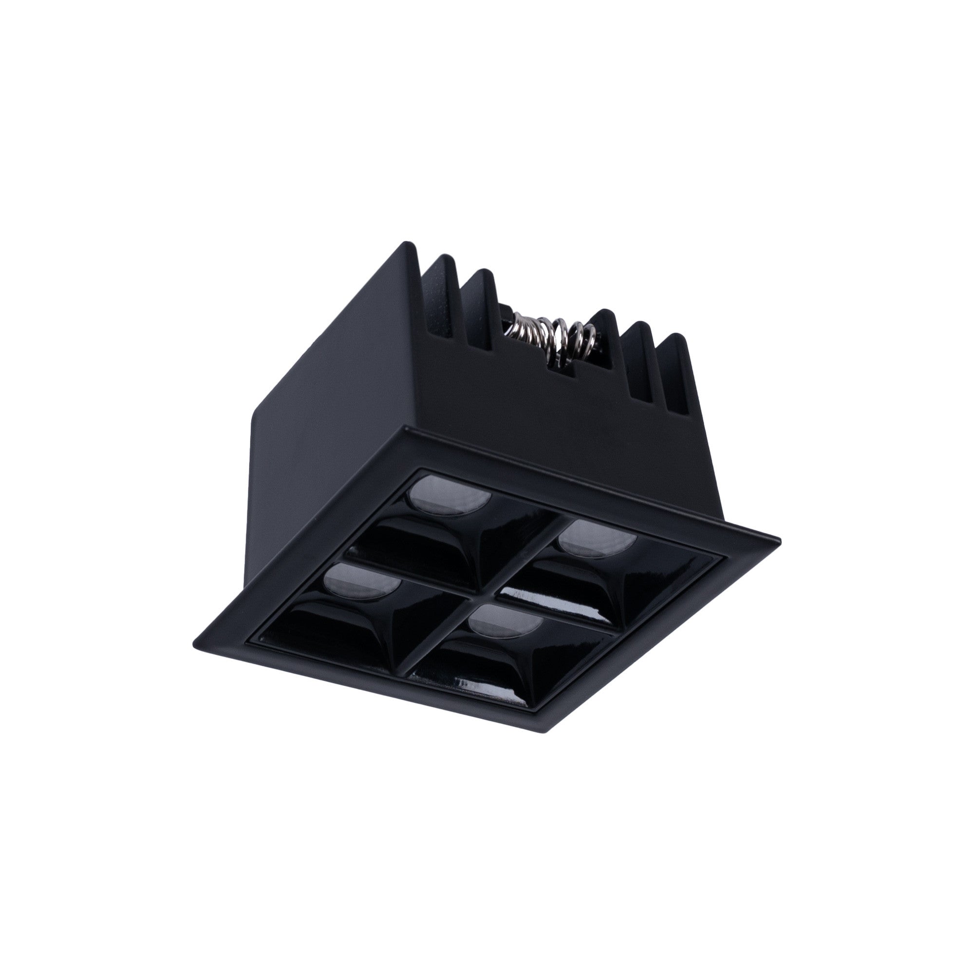 Downlight LED cuadrado empotrable 8W - 4 Focos - UGR18 - CRI90 - Chip OSRAM