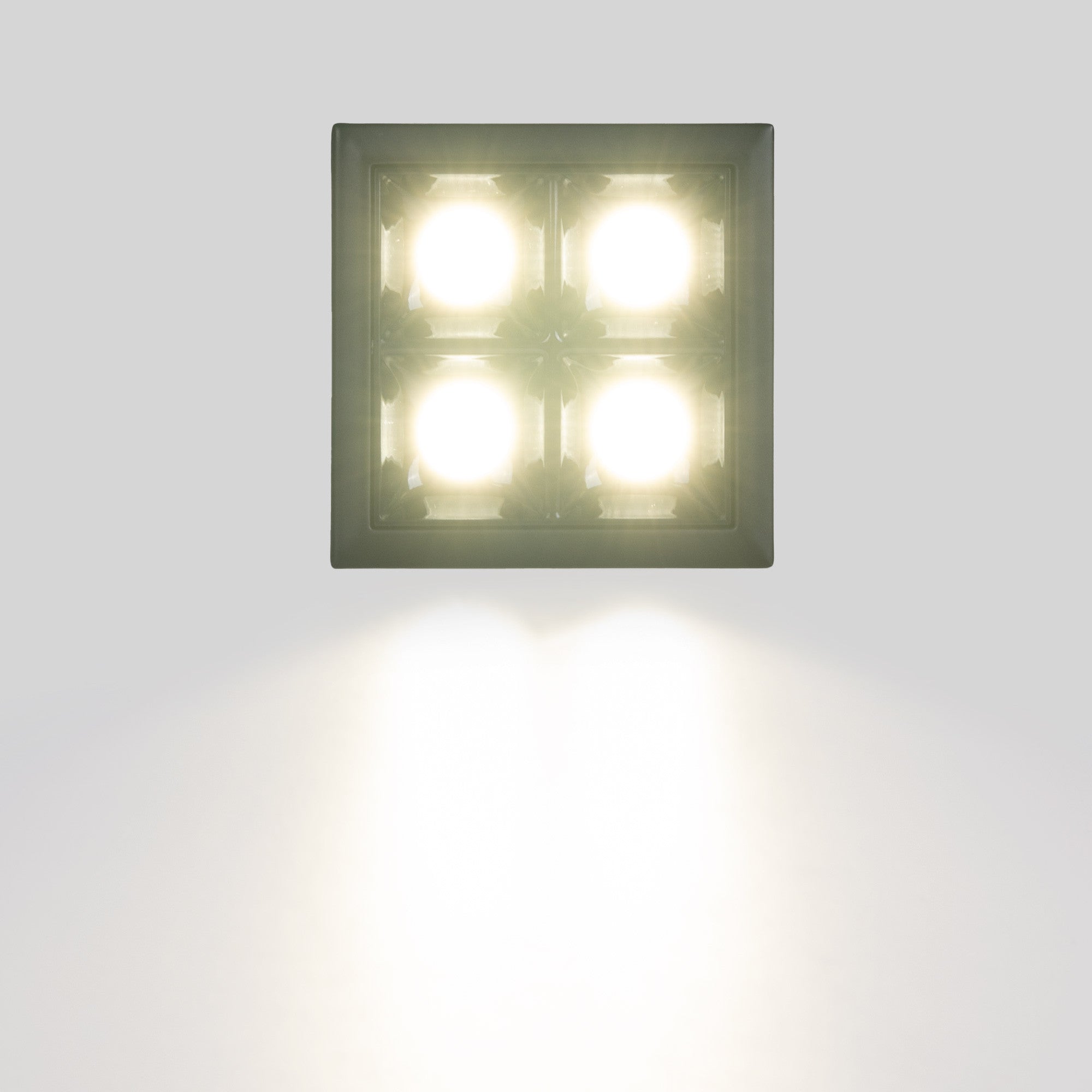 Downlight LED cuadrado empotrable 8W - 4 Focos - UGR18 - CRI90 - Chip OSRAM