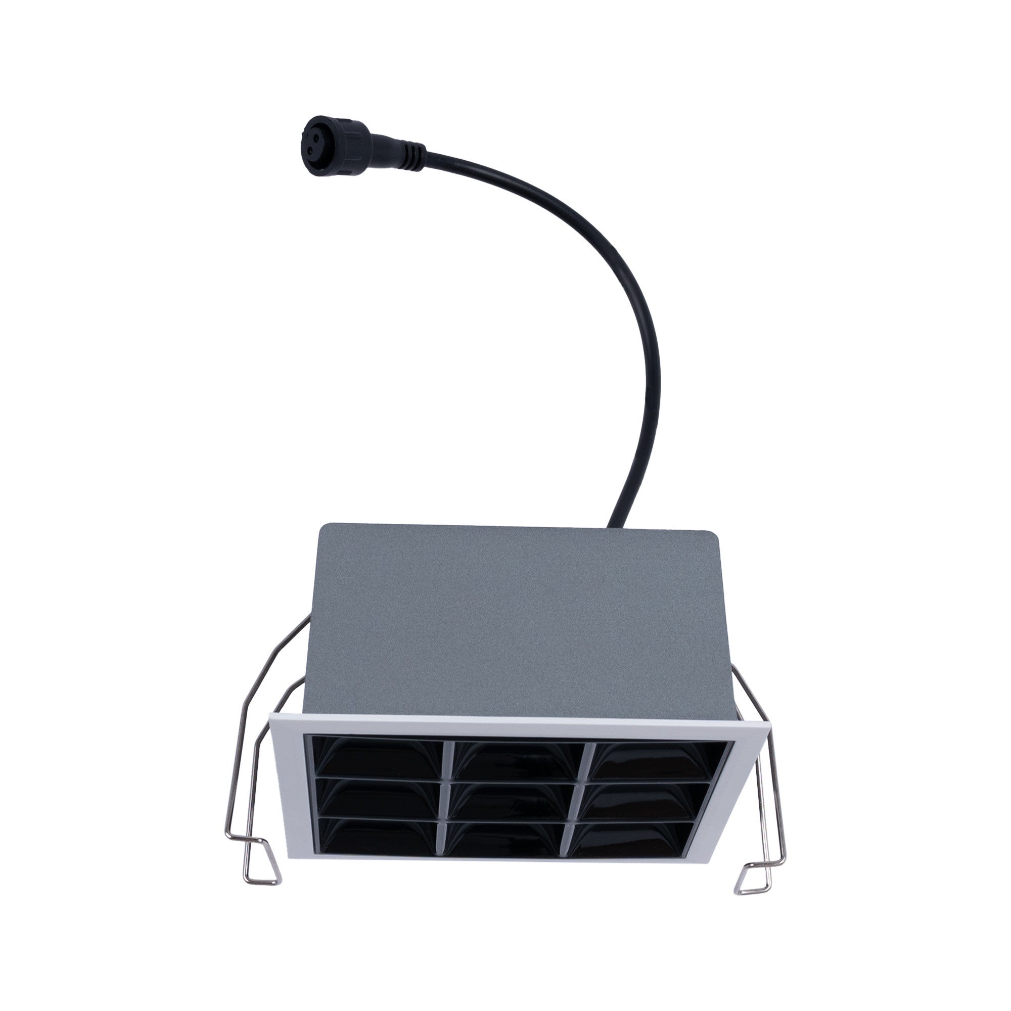 Downlight LED cuadrado empotrable 18W - 9 Focos - UGR18 - CRI90 - Chip OSRAM