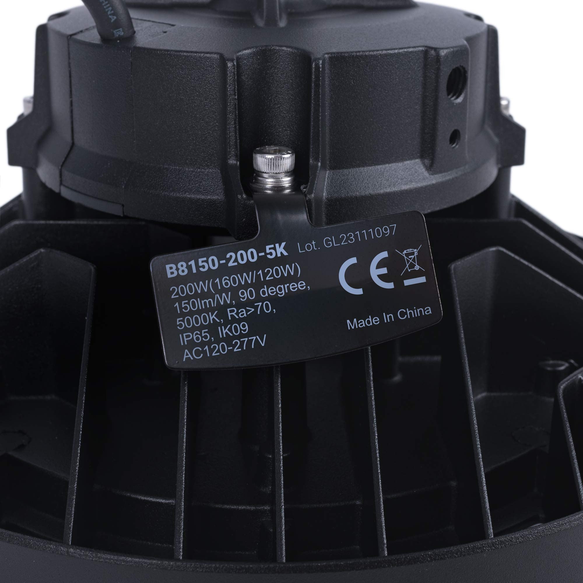 Campana LED industrial - 200W - PHILIPS Lumileds - Driver LIFUD - 5000K - IP65 - 7 años garantía