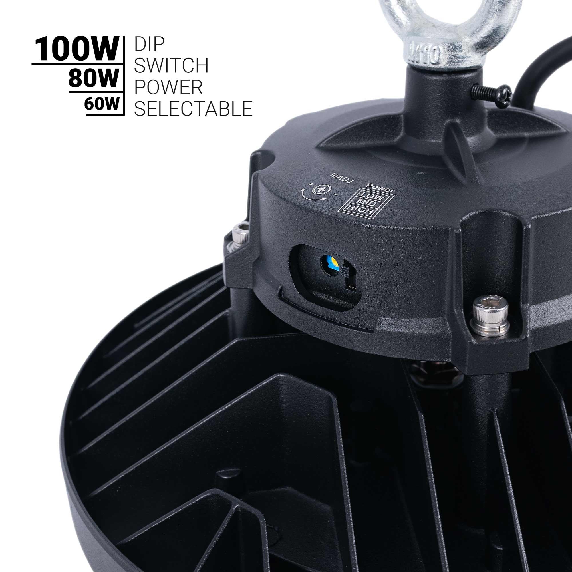 Campana LED industrial - 100W - PHILIPS Lumileds - Driver LIFUD - 5000K - IP65 - 7 años garantía
