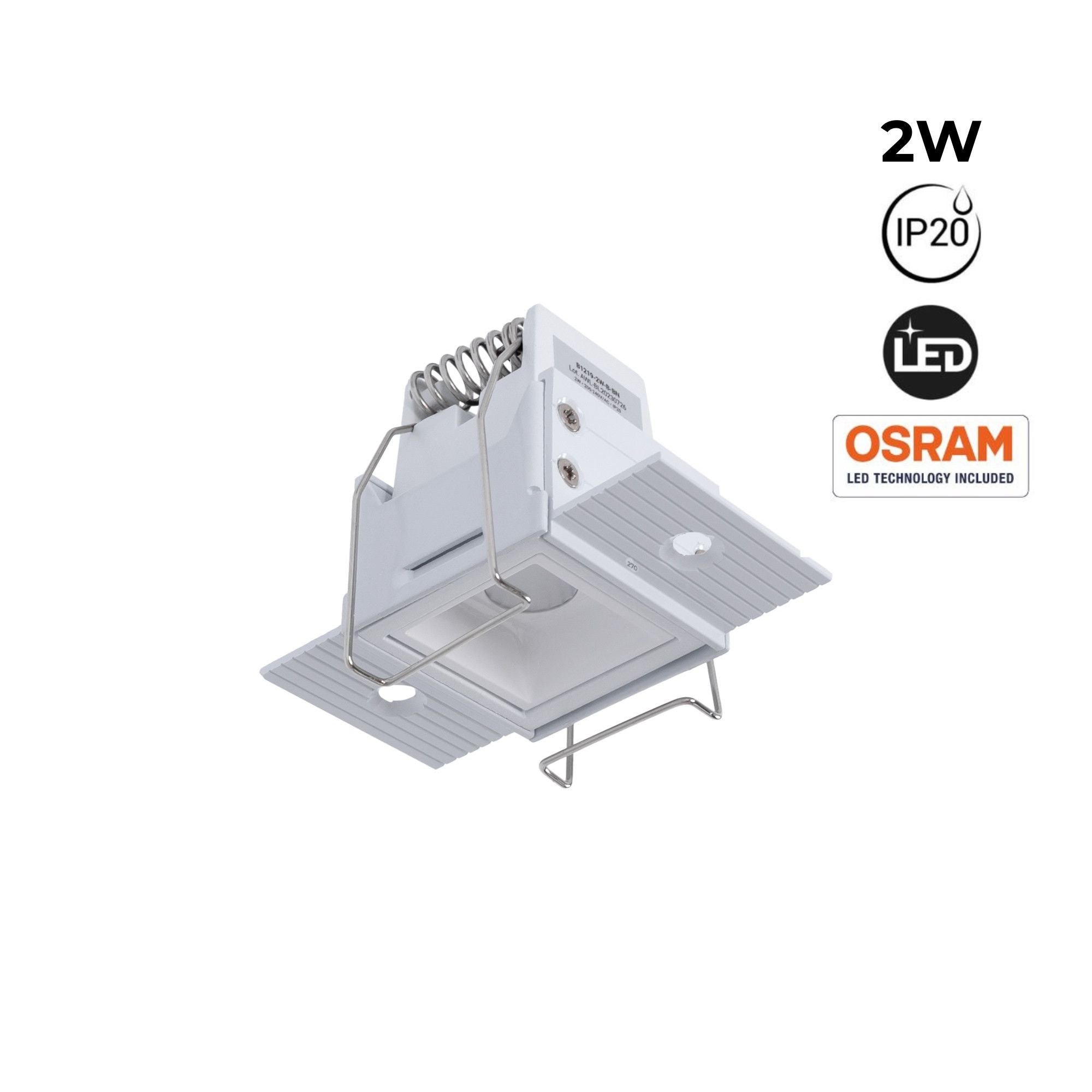 Foco lineal LED trimless / integración - 2W - UGR18 - CRI90