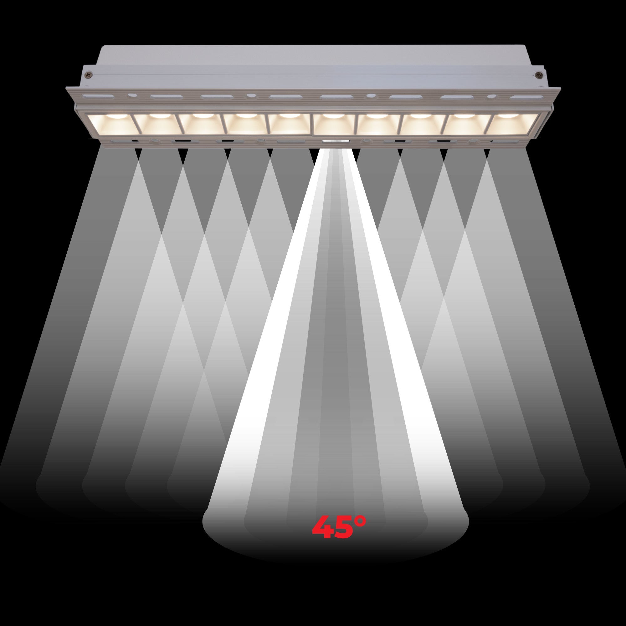 Foco lineal LED trimless / integración - 20W - UGR18 - CRI90
