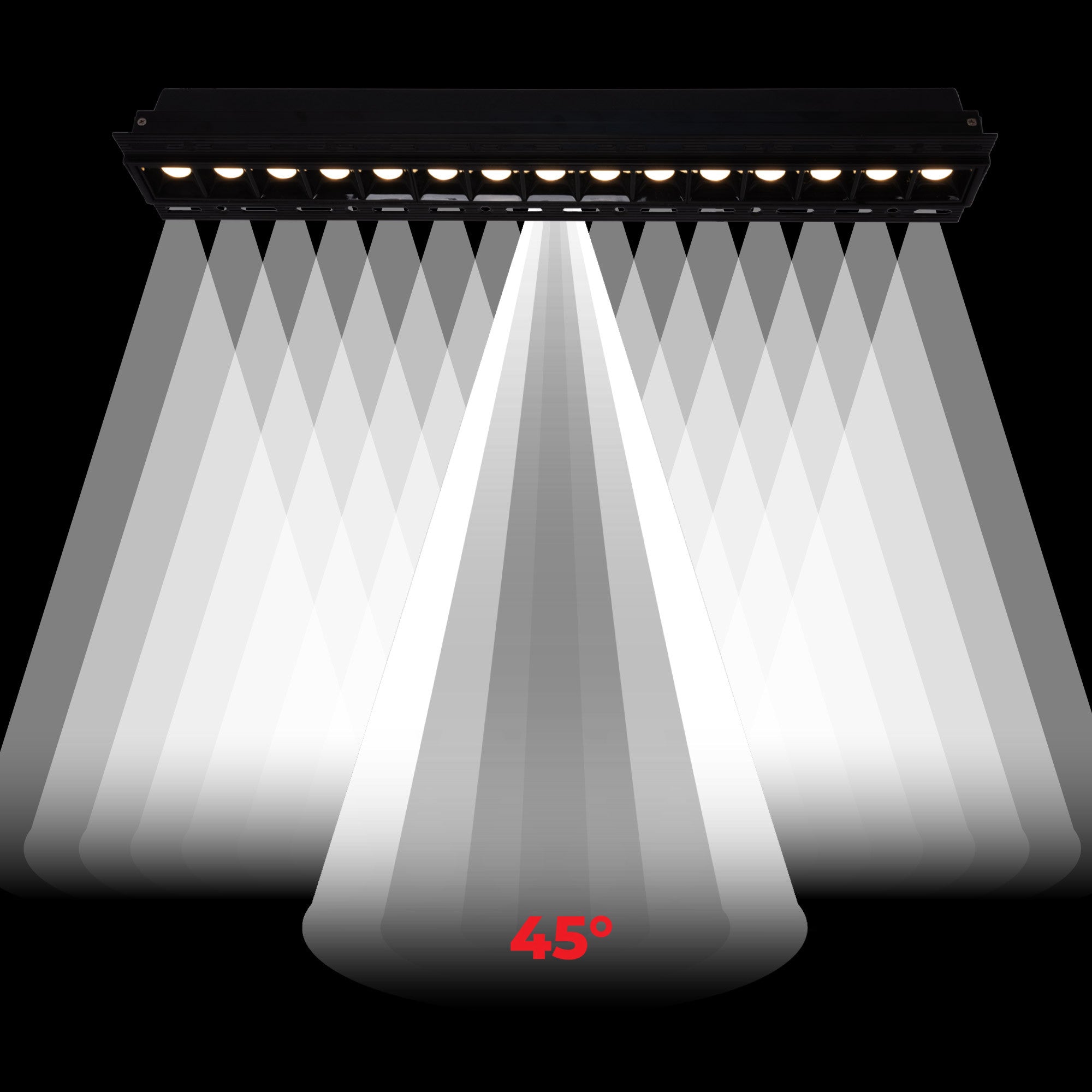 Foco lineal LED trimless / integración - 30W - UGR18 - CRI90