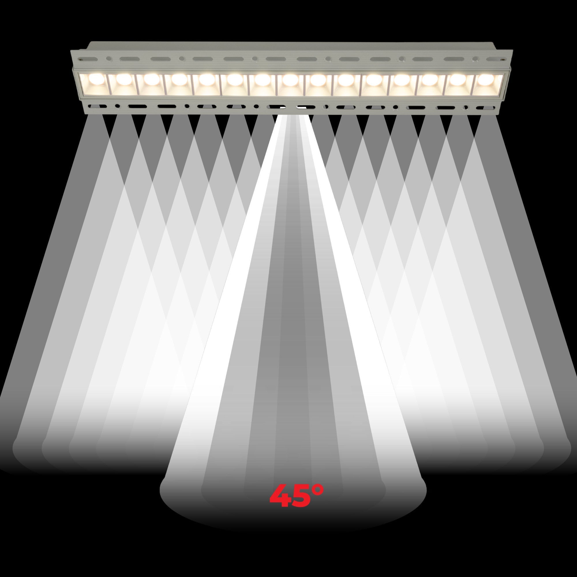 Foco lineal LED trimless / integración - 30W - UGR18 - CRI90