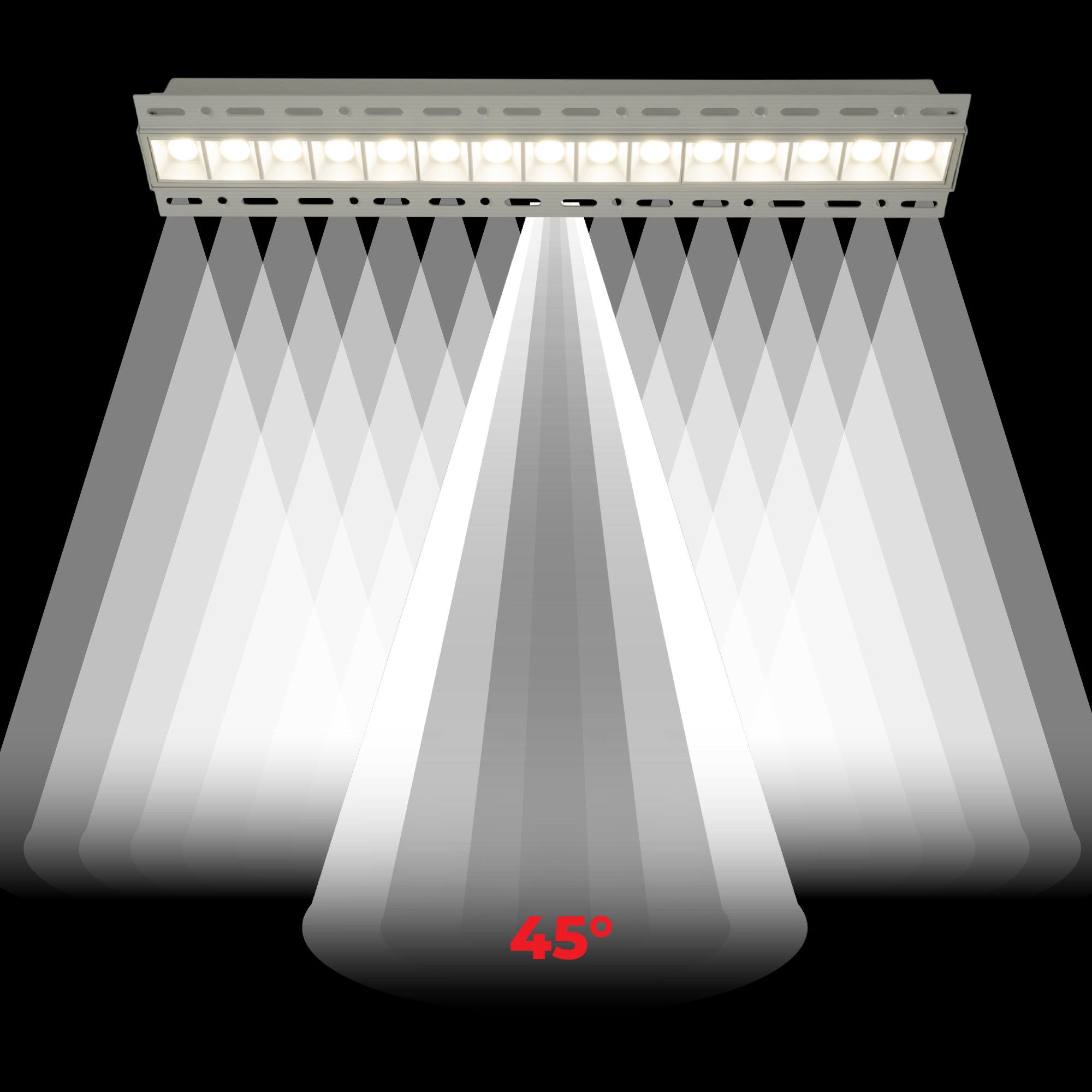 Foco lineal LED trimless / integración - 30W - UGR18 - CRI90