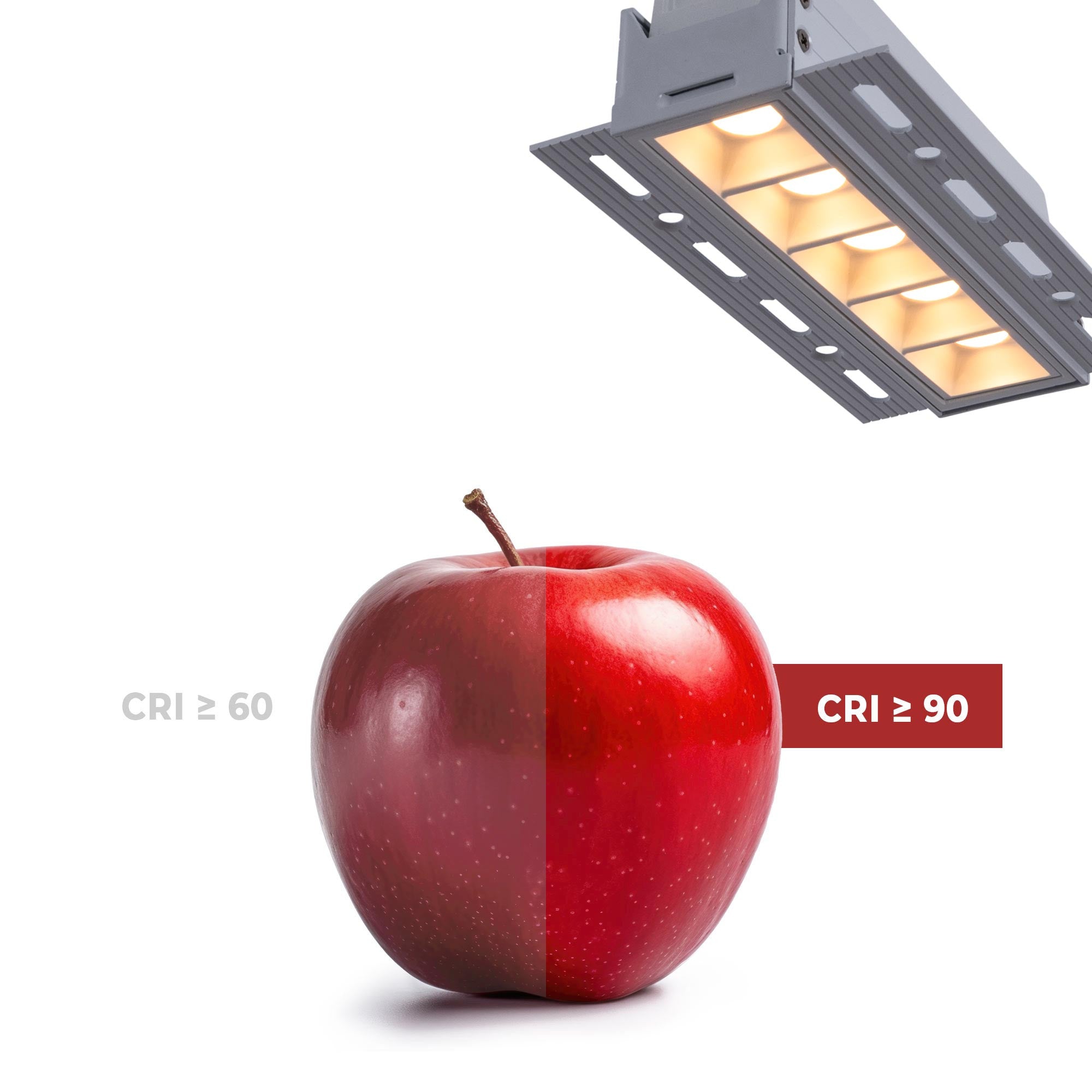 Foco lineal LED trimless / integración - 12W - UGR18 - CRI90