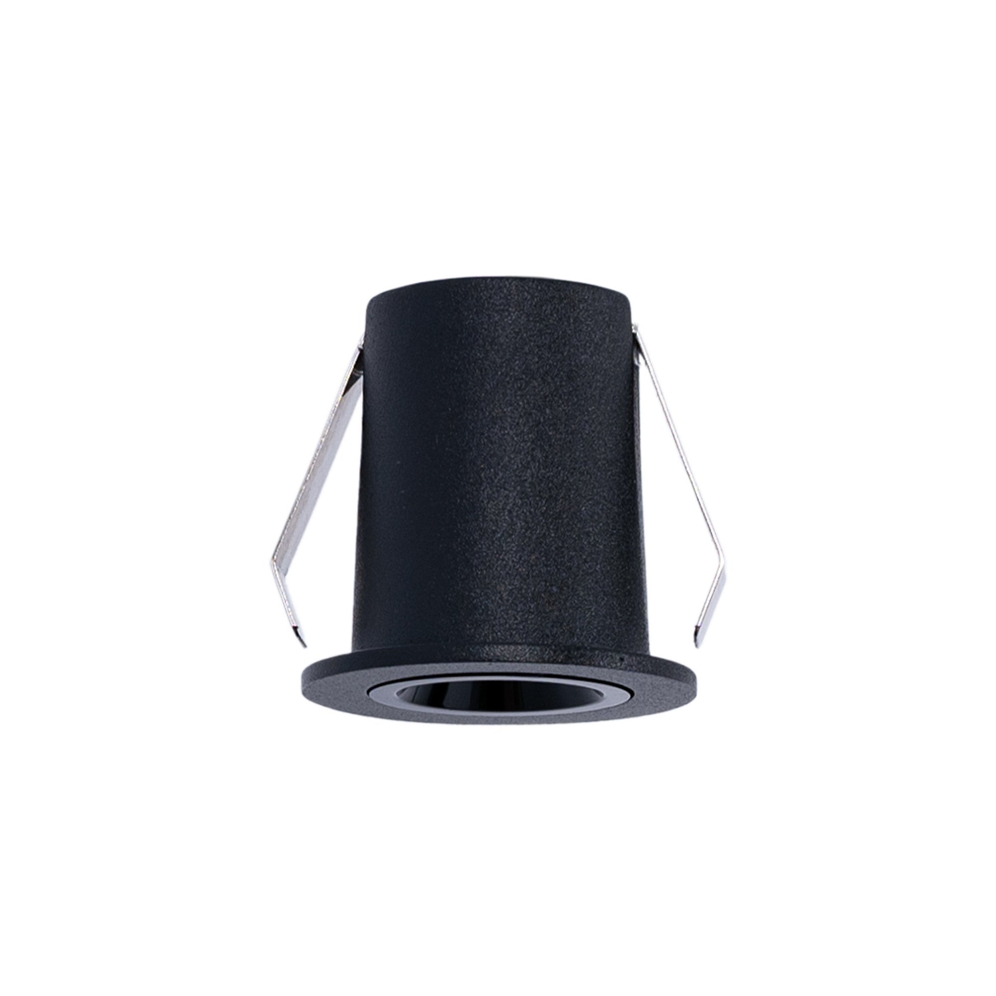 Downlight LED empotrable circular 2W - Chip Osram - UGR18 -  Corte Ø 25mm - Negro