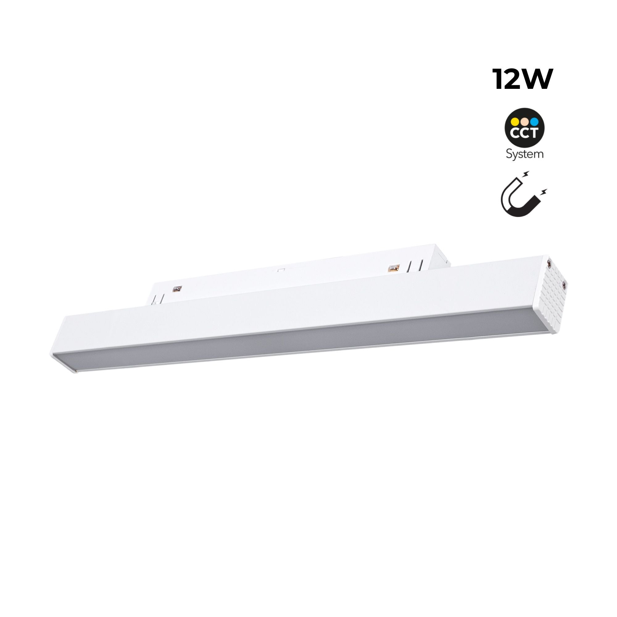 Luminaria lineal opal para carril magnético CCT - 12W - Mi Light