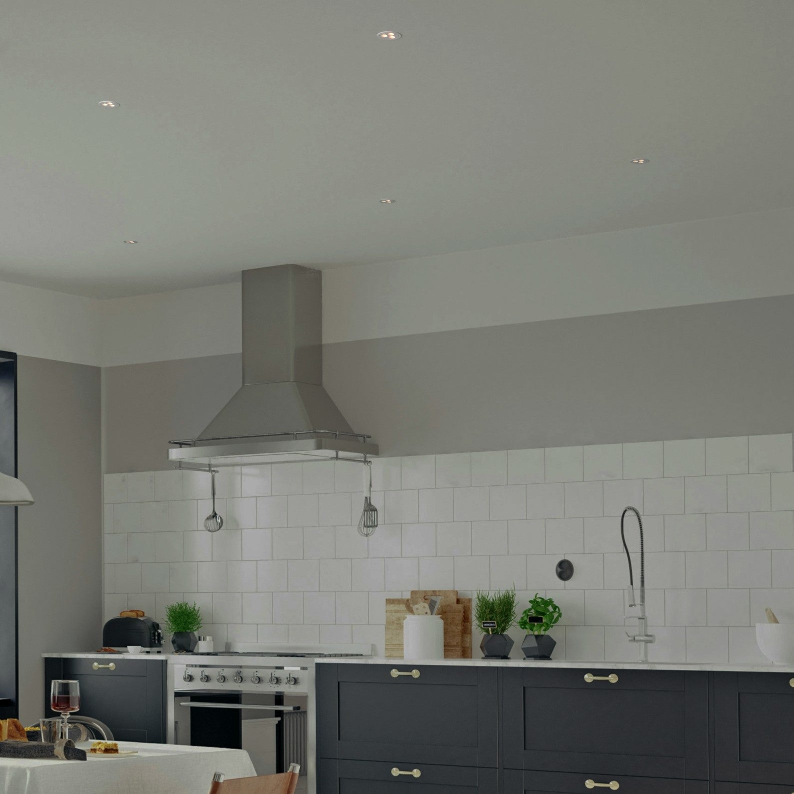 Downlight LED empotrable circular 6W - UGR18 - Corte Ø 55mm - Blanco