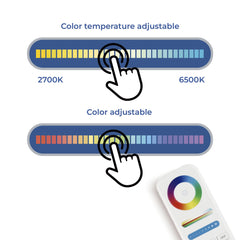 Luminaria lineal opal para carril magnético RGB + CCT - 24W - Mi Light - Blanco