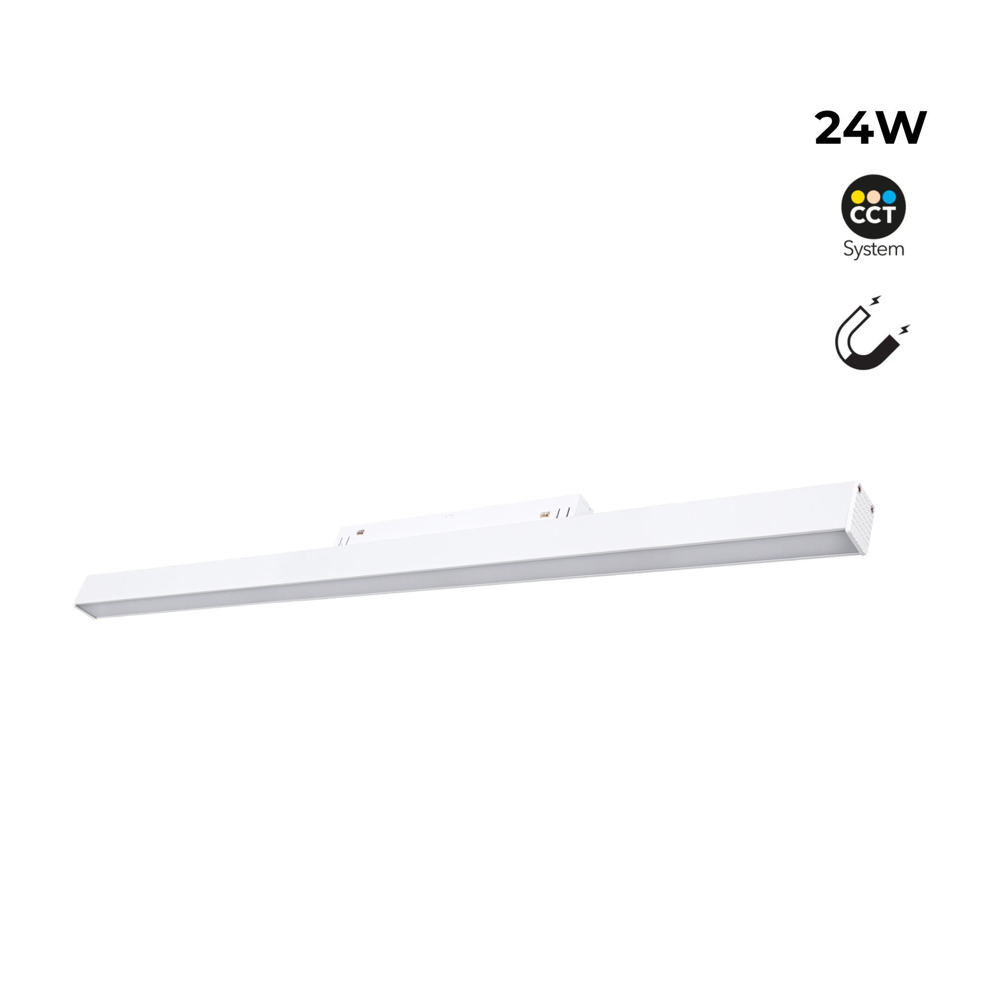 Luminaria lineal opal para carril magnético CCT - 24W - Mi Light