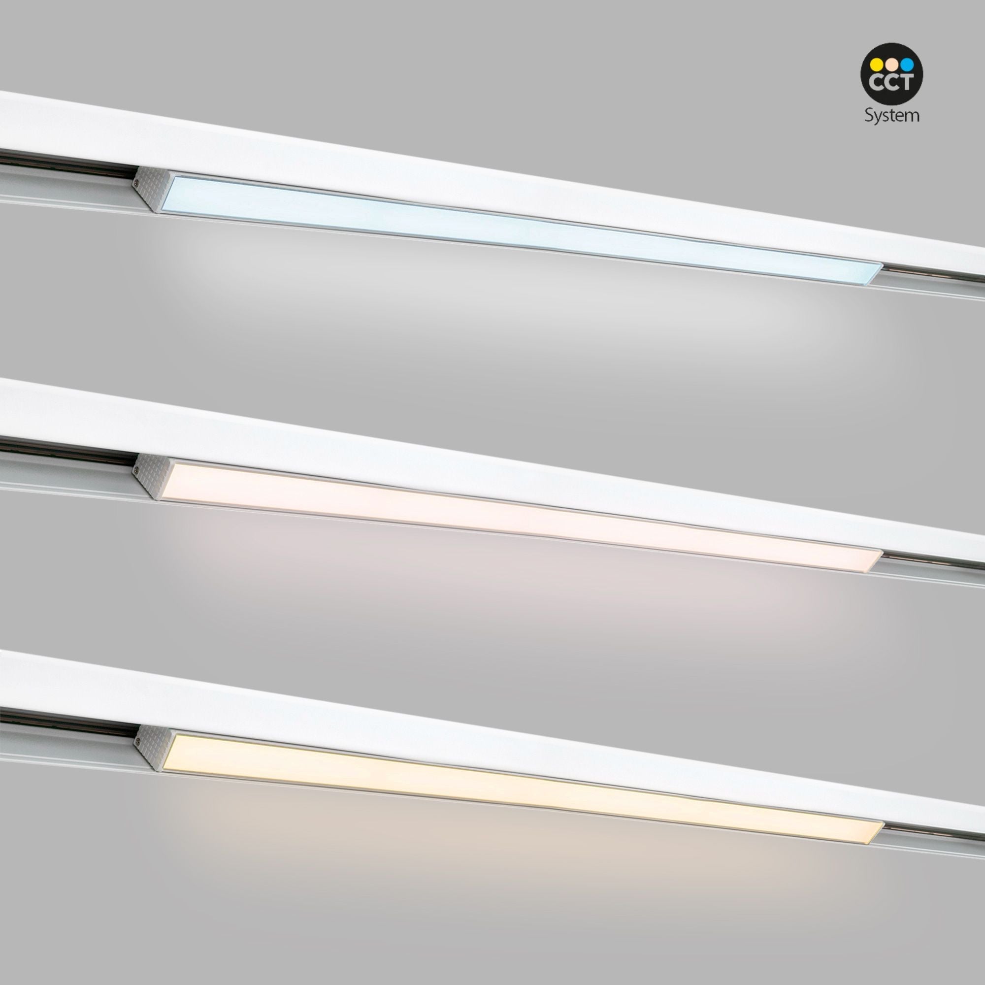Luminaria lineal opal para carril magnético RGB + CCT - 24W - Mi Light - Blanco