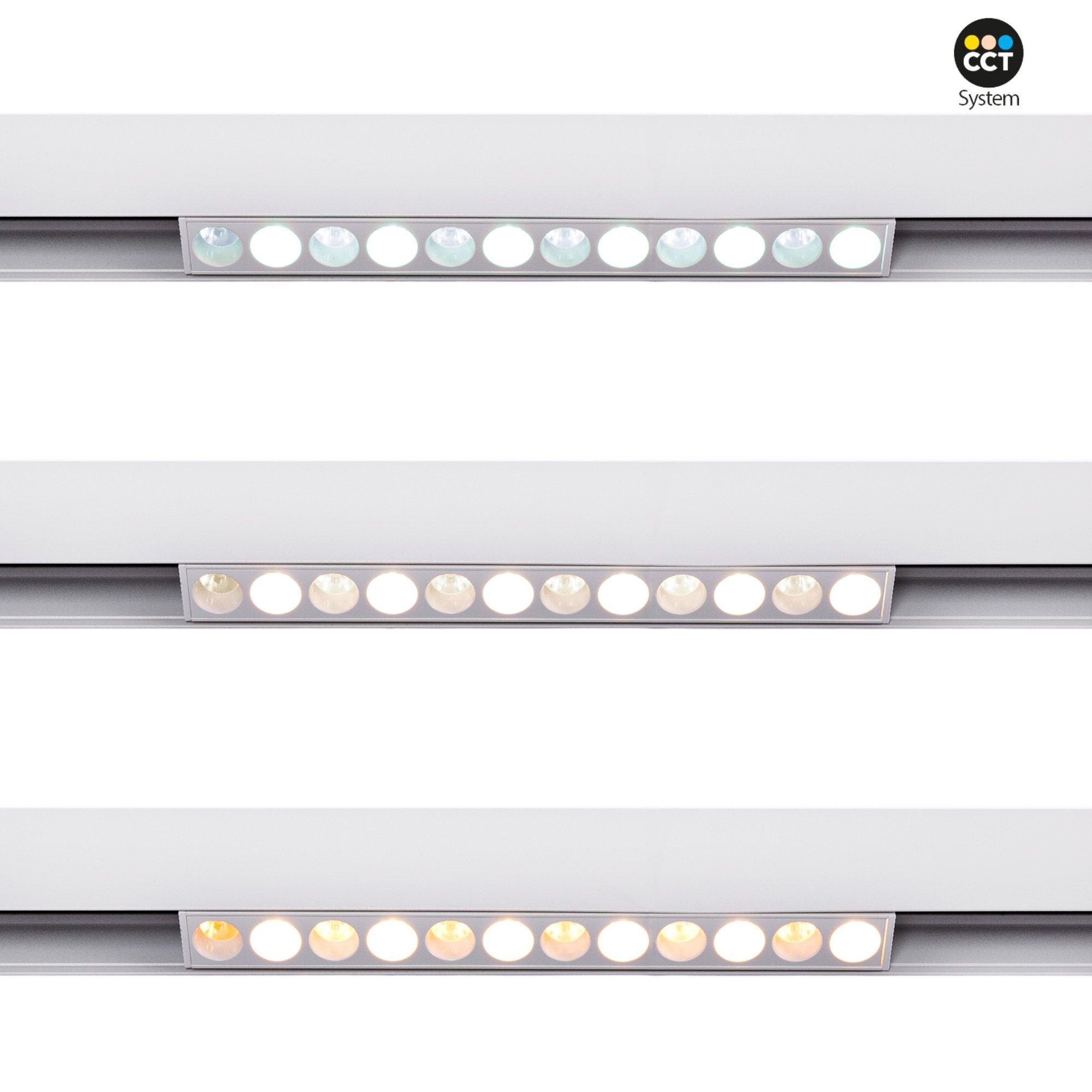 Luminaria lineal para carril magnético CCT - 10W - UGR18 - Mi Light