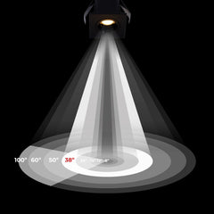 Downlight LED empotrable cuadrado 2W - Chip Osram - UGR18 -  Corte Ø 25mm - Negro