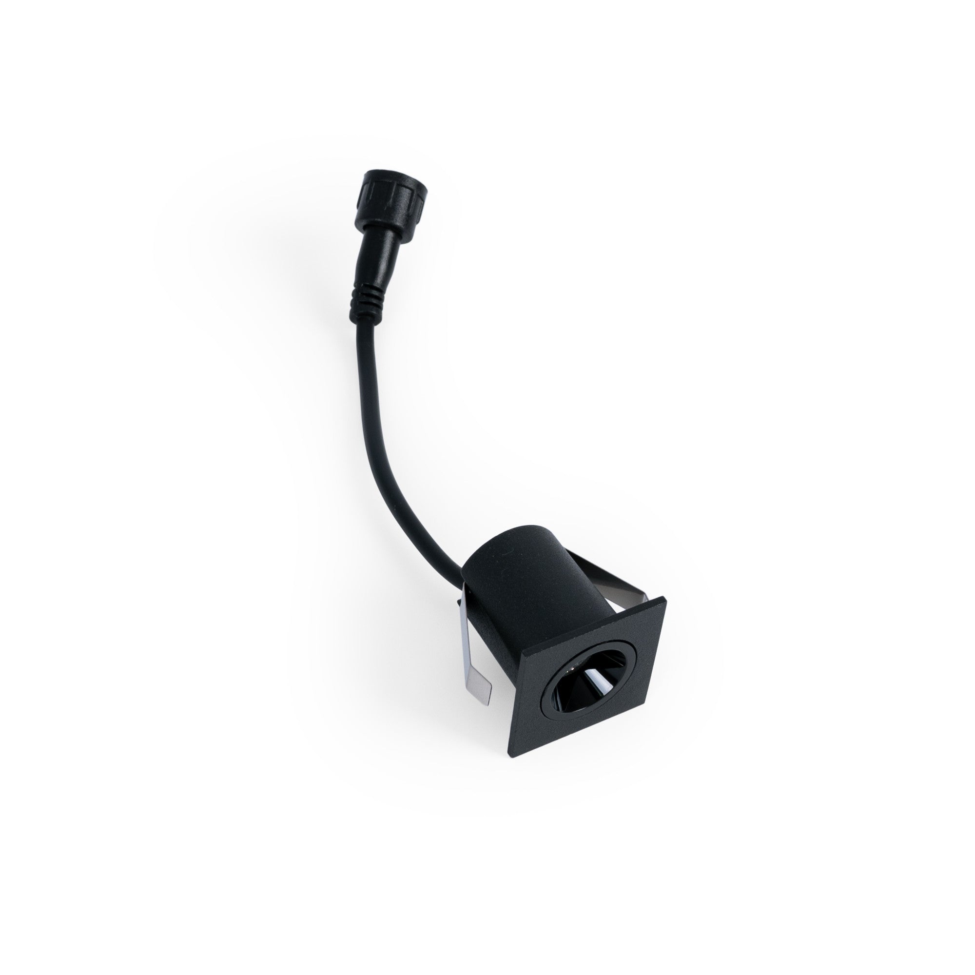 Downlight LED empotrable cuadrado 2W - Chip Osram - UGR18 -  Corte Ø 25mm - Negro