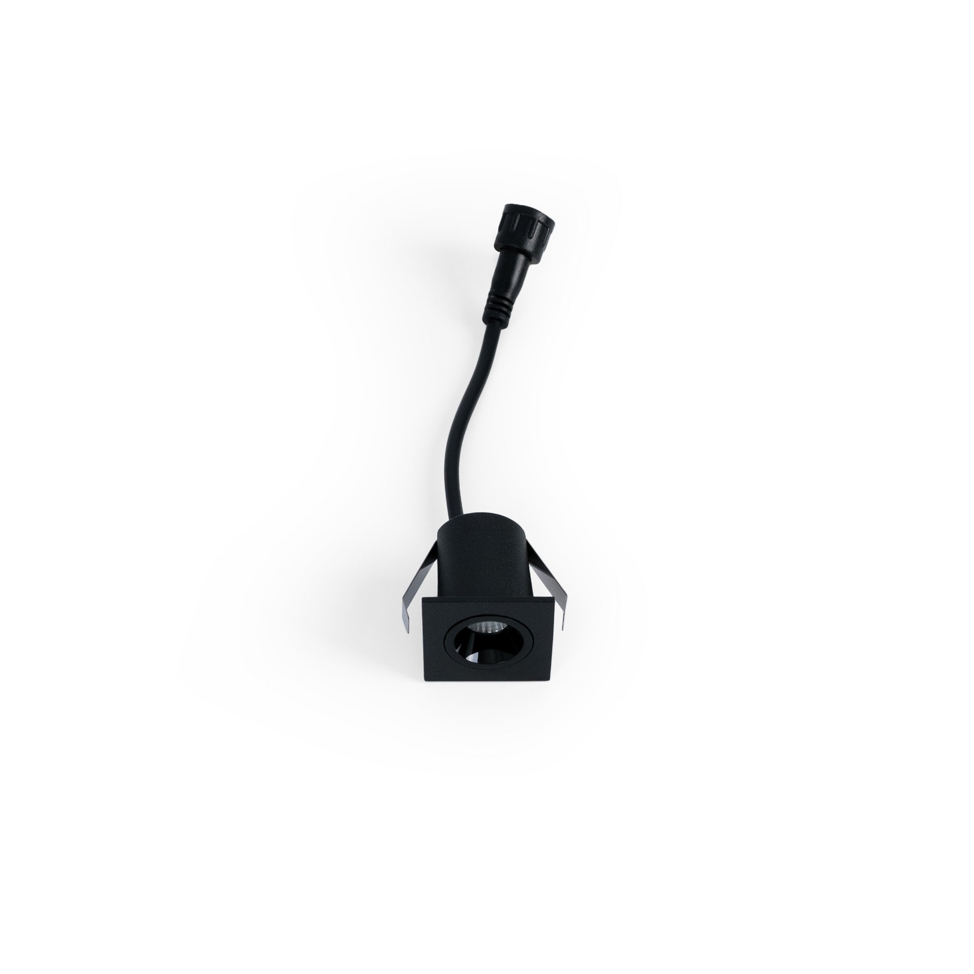 Downlight LED empotrable cuadrado 2W - Chip Osram - UGR18 -  Corte Ø 25mm - Negro
