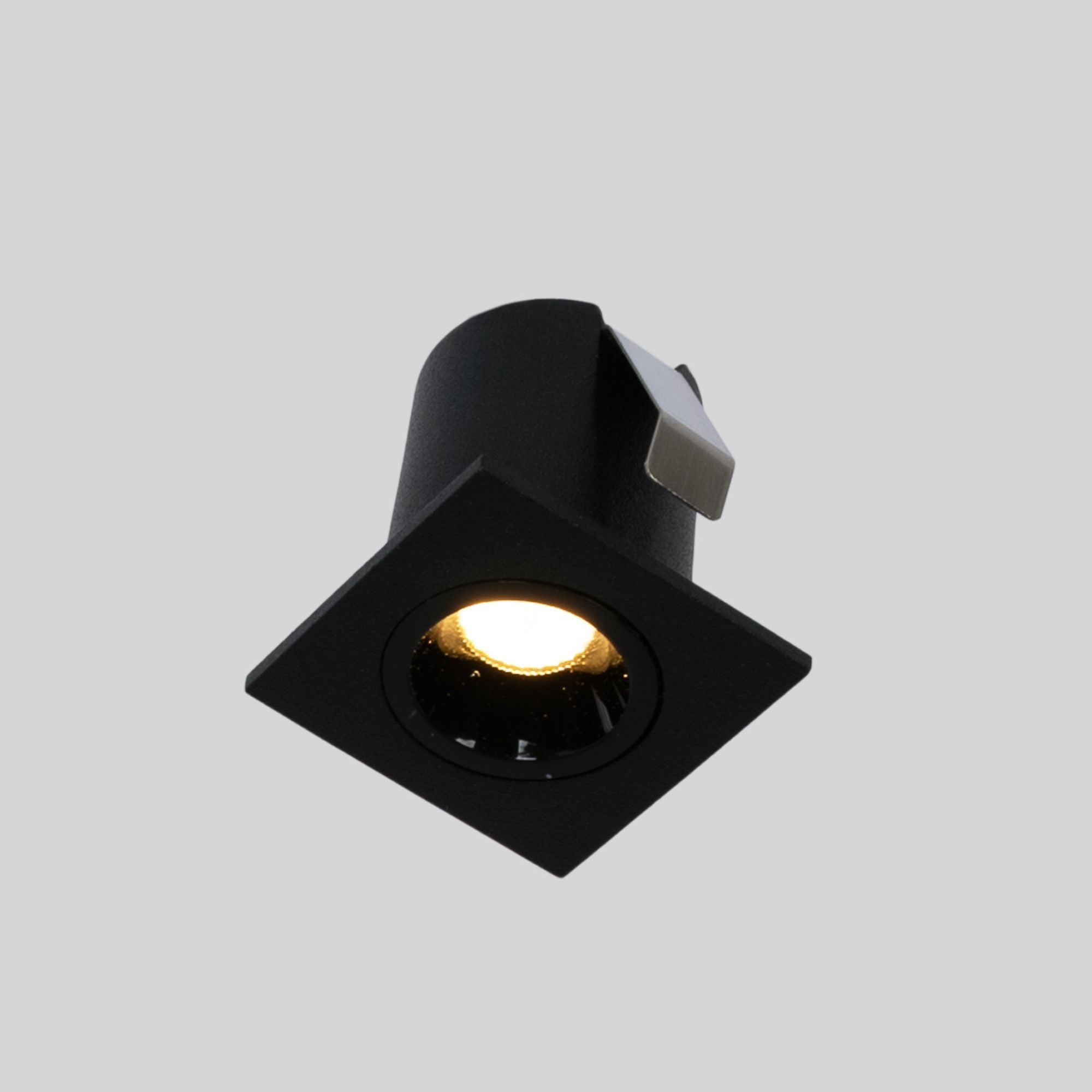 Downlight LED empotrable cuadrado 2W - Chip Osram - UGR18 -  Corte Ø 25mm - Negro