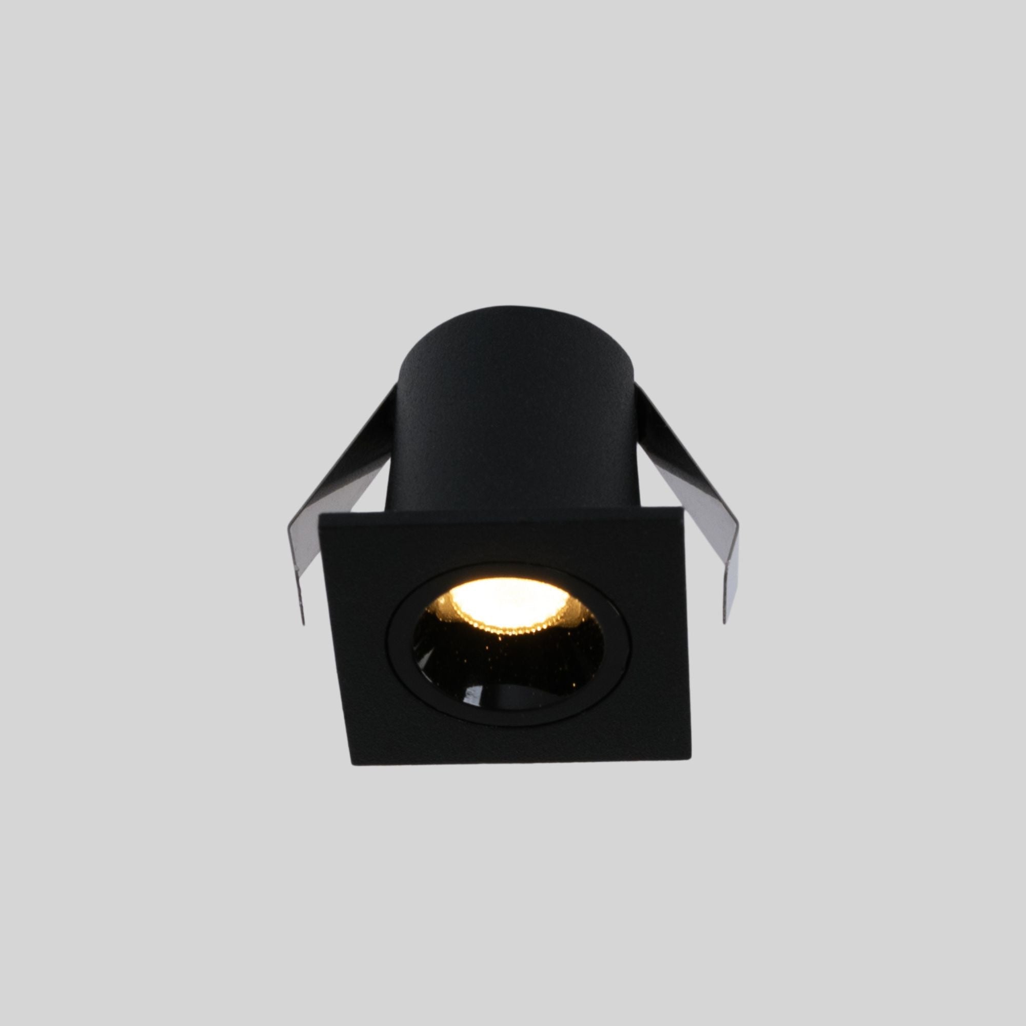 Downlight LED empotrable cuadrado 2W - Chip Osram - UGR18 -  Corte Ø 25mm - Negro