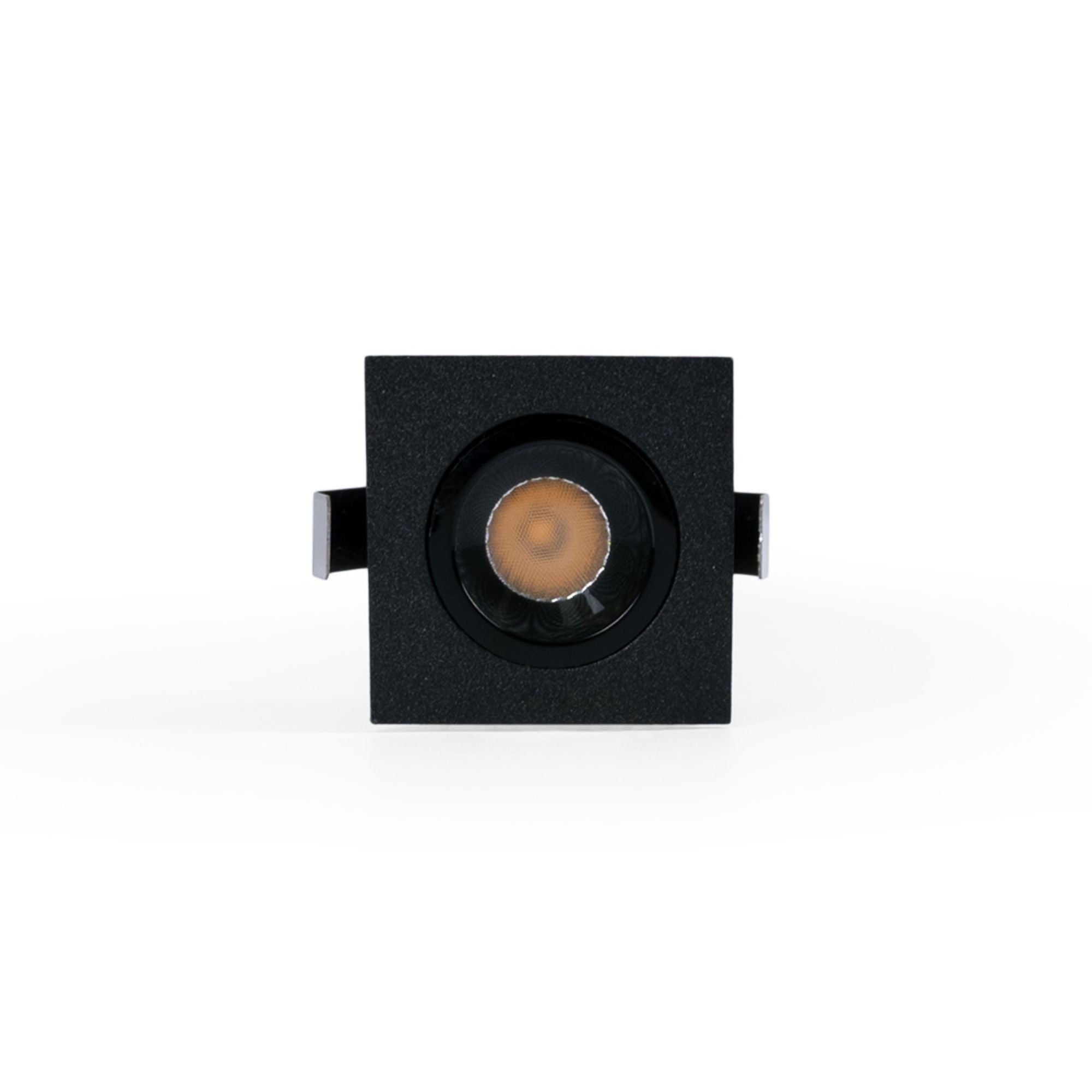 Downlight LED empotrable cuadrado 2W - Chip Osram - UGR18 -  Corte Ø 25mm - Negro