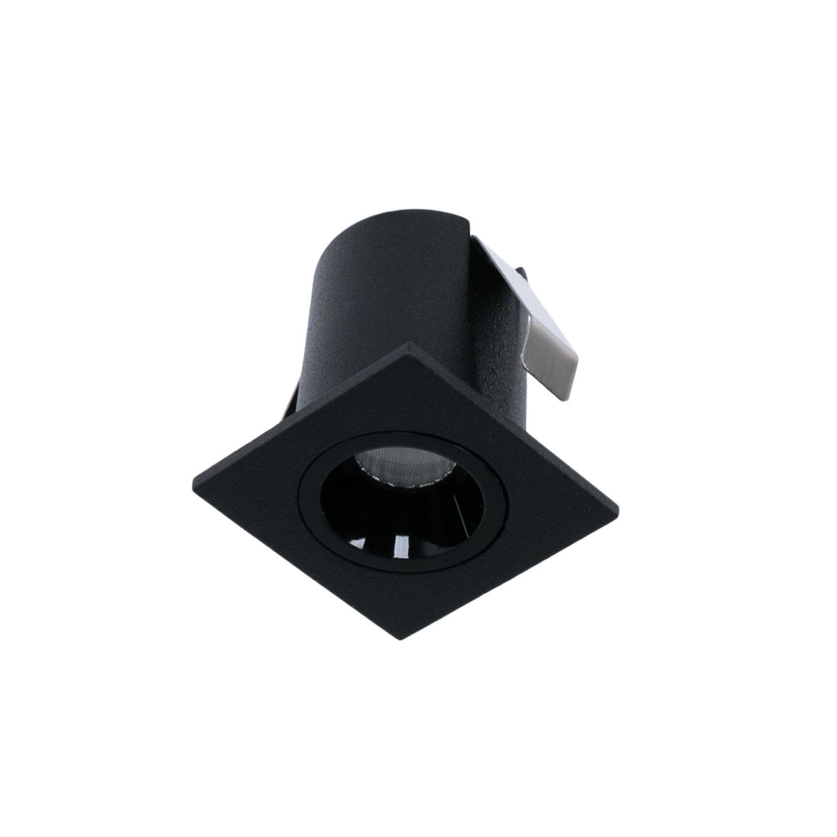 Downlight LED empotrable cuadrado 2W - Chip Osram - UGR18 -  Corte Ø 25mm - Negro