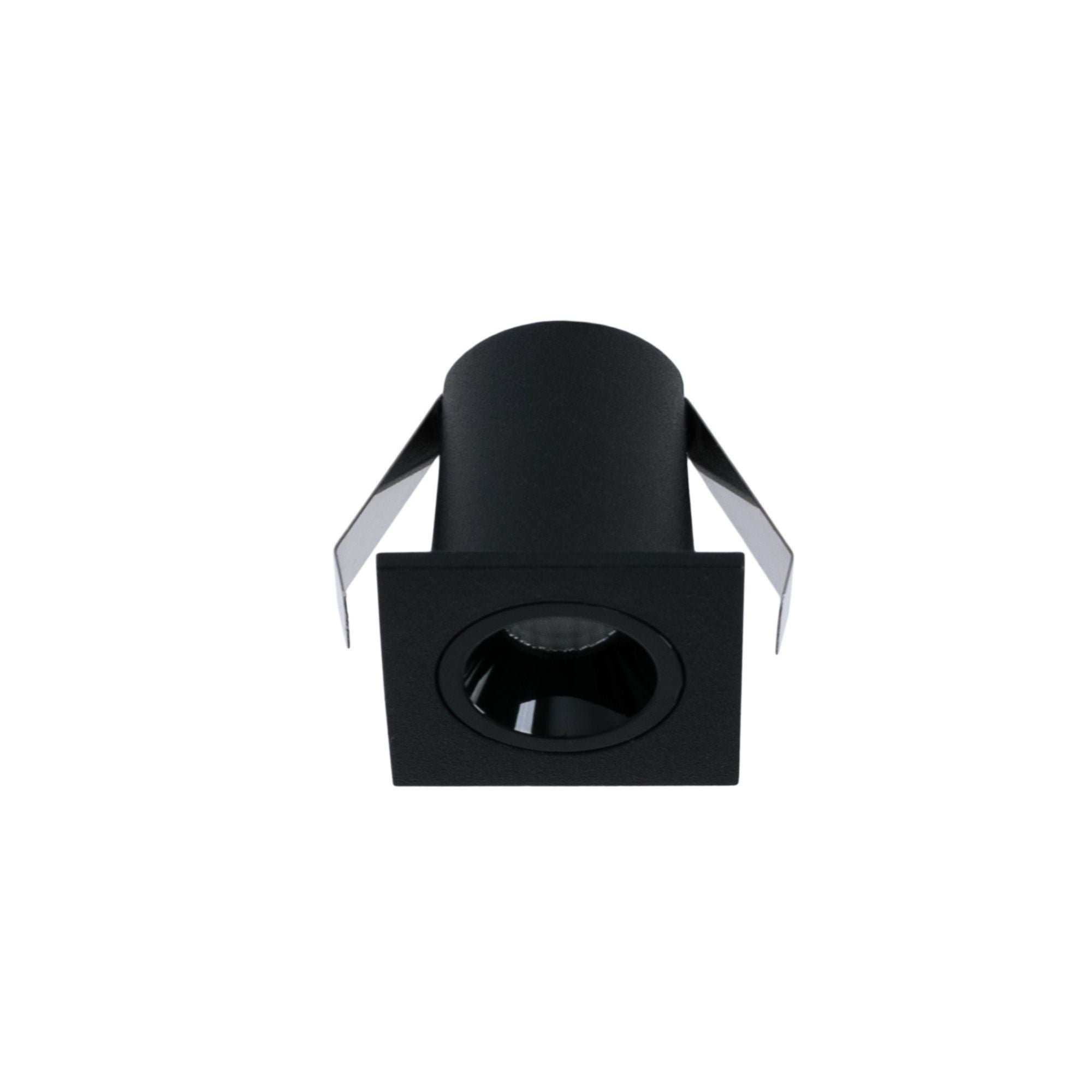 Downlight LED empotrable cuadrado 2W - Chip Osram - UGR18 -  Corte Ø 25mm - Negro