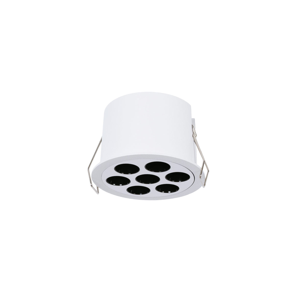 Downlight LED empotrable circular 12W - UGR18 - Corte Ø 70mm - Blanco