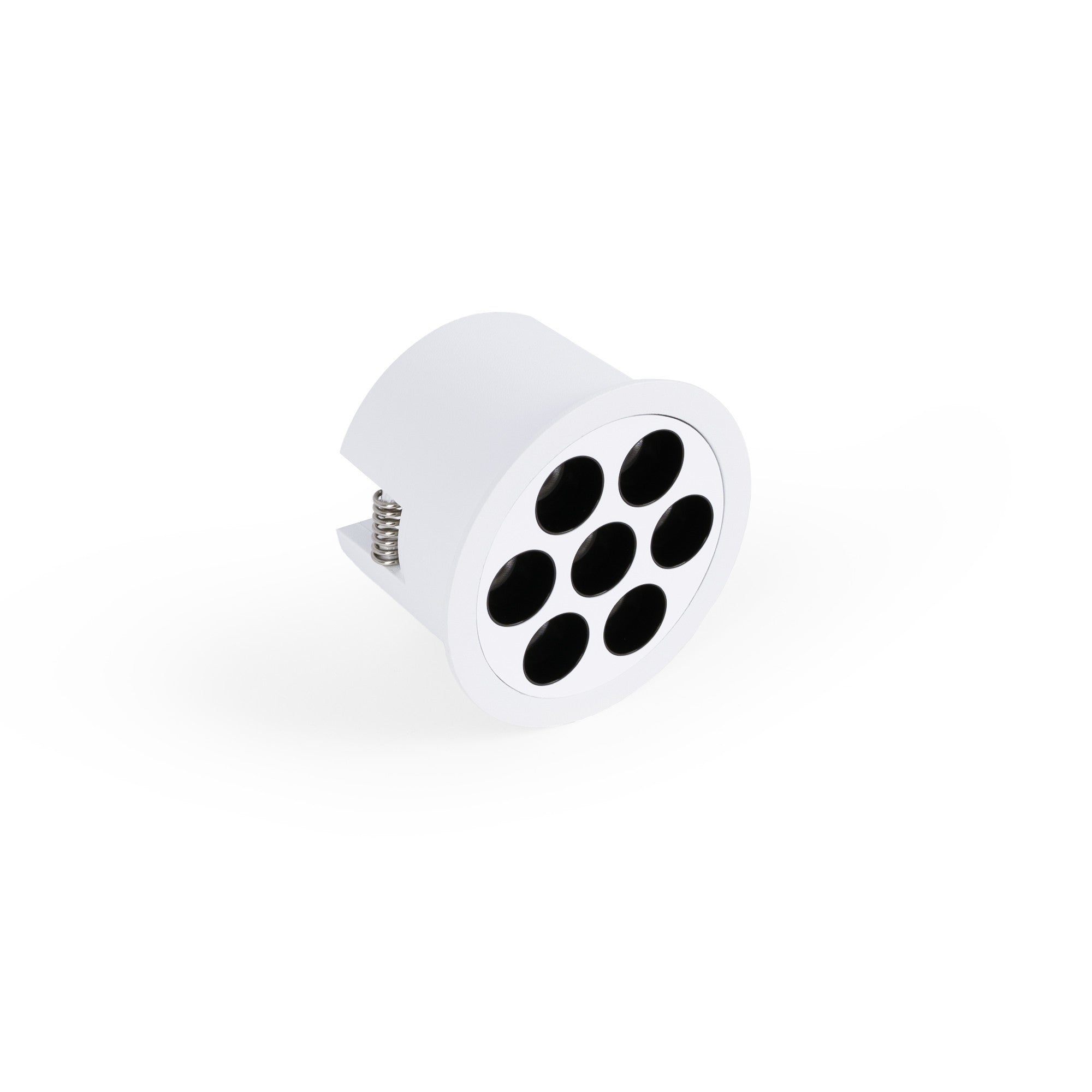 Downlight LED empotrable circular 12W - UGR18 - Corte Ø 70mm - Blanco