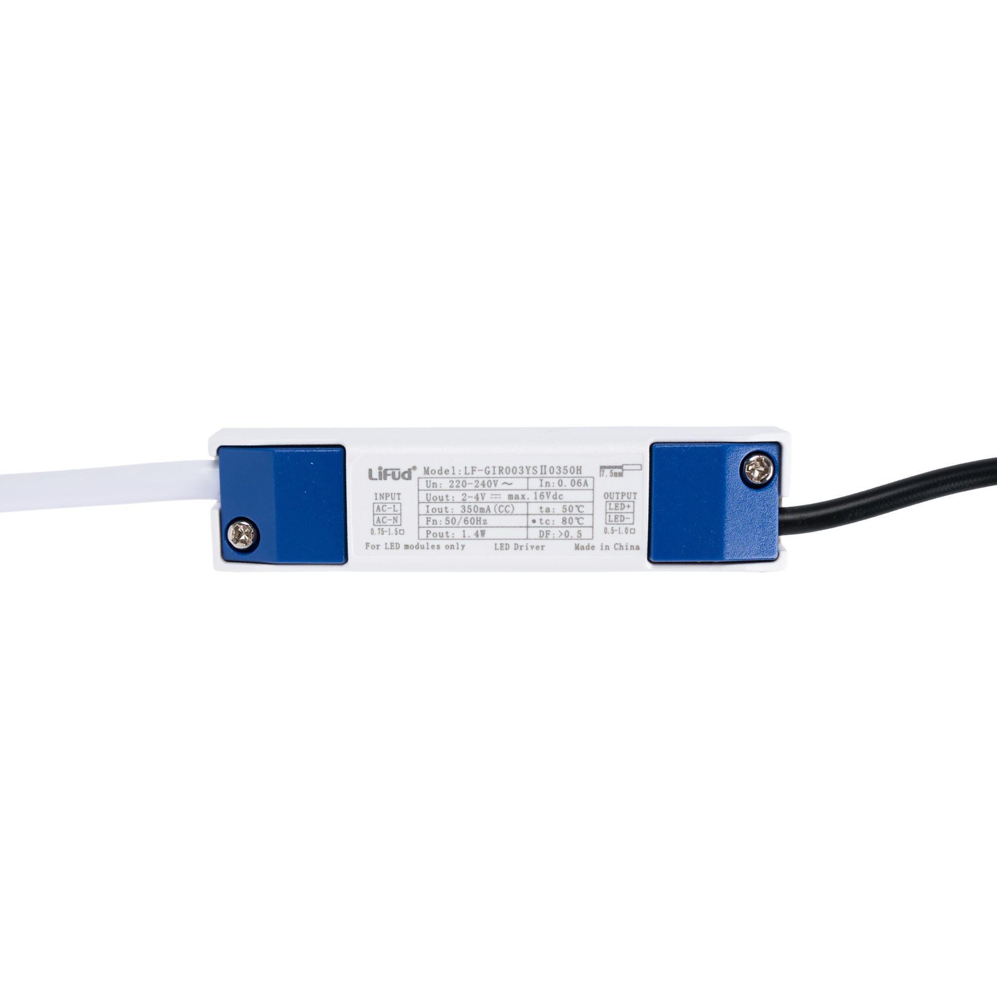 Downlight LED empotrable cuadrado 2W - Chip Osram - UGR18 -  Corte Ø 25mm - Blanco