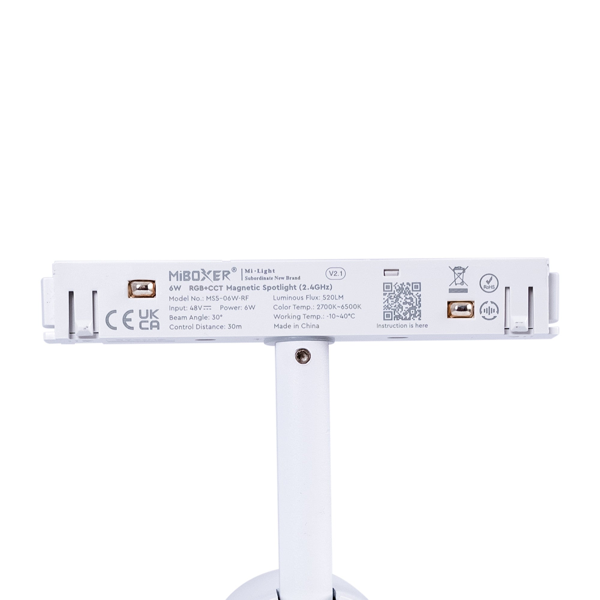 Foco LED para carril magnético RGB + CCT - 48V - 6W - Mi Light