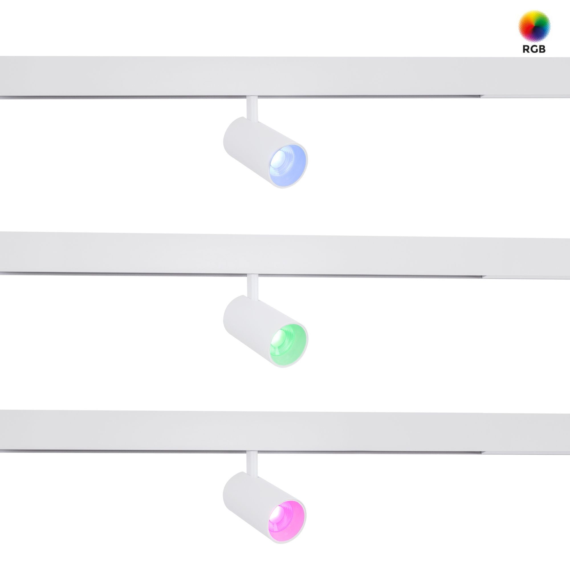Foco LED para carril magnético RGB + CCT - 48V - 6W - Mi Light