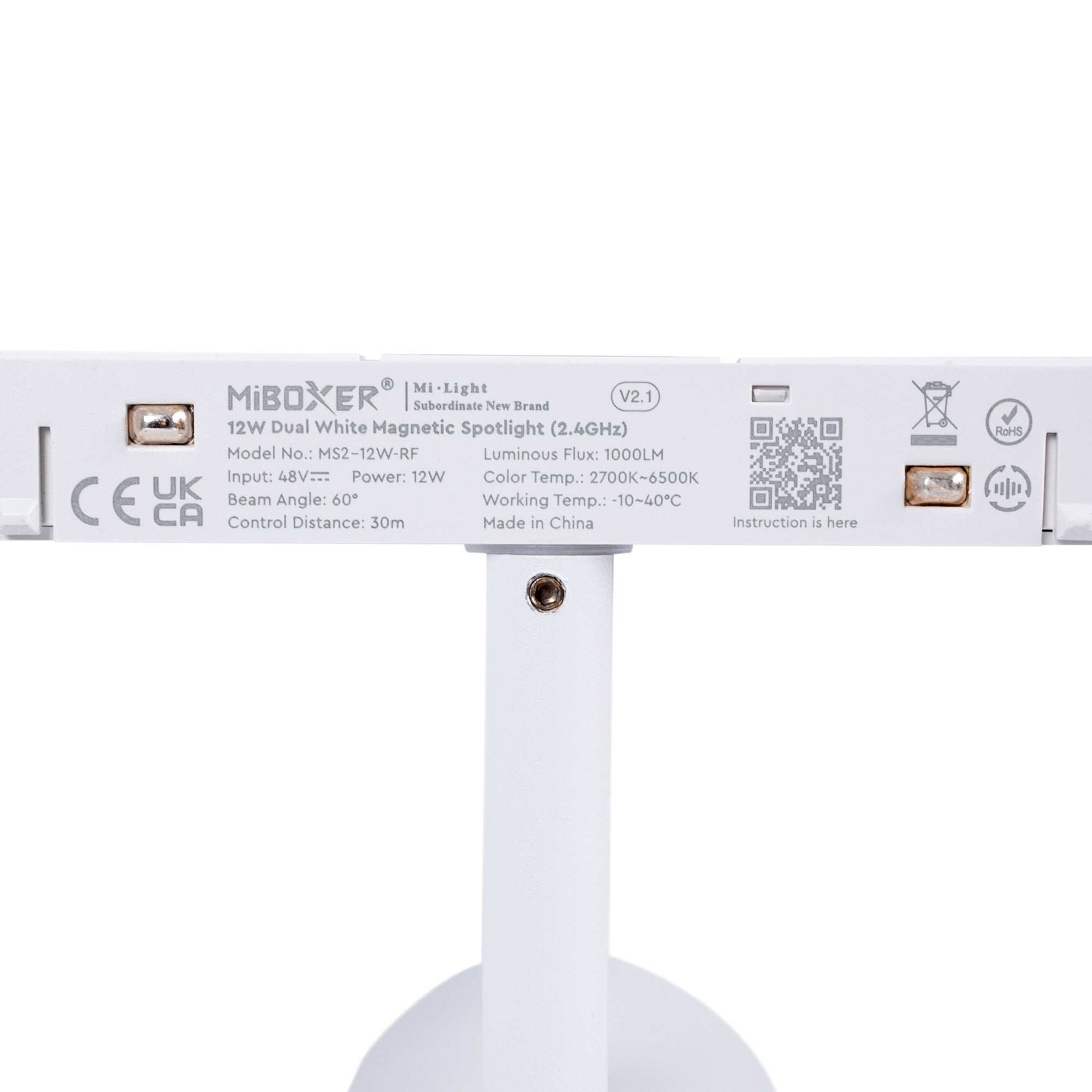 Foco LED para carril magnético RGB + CCT - 48V - 12W - Mi Light