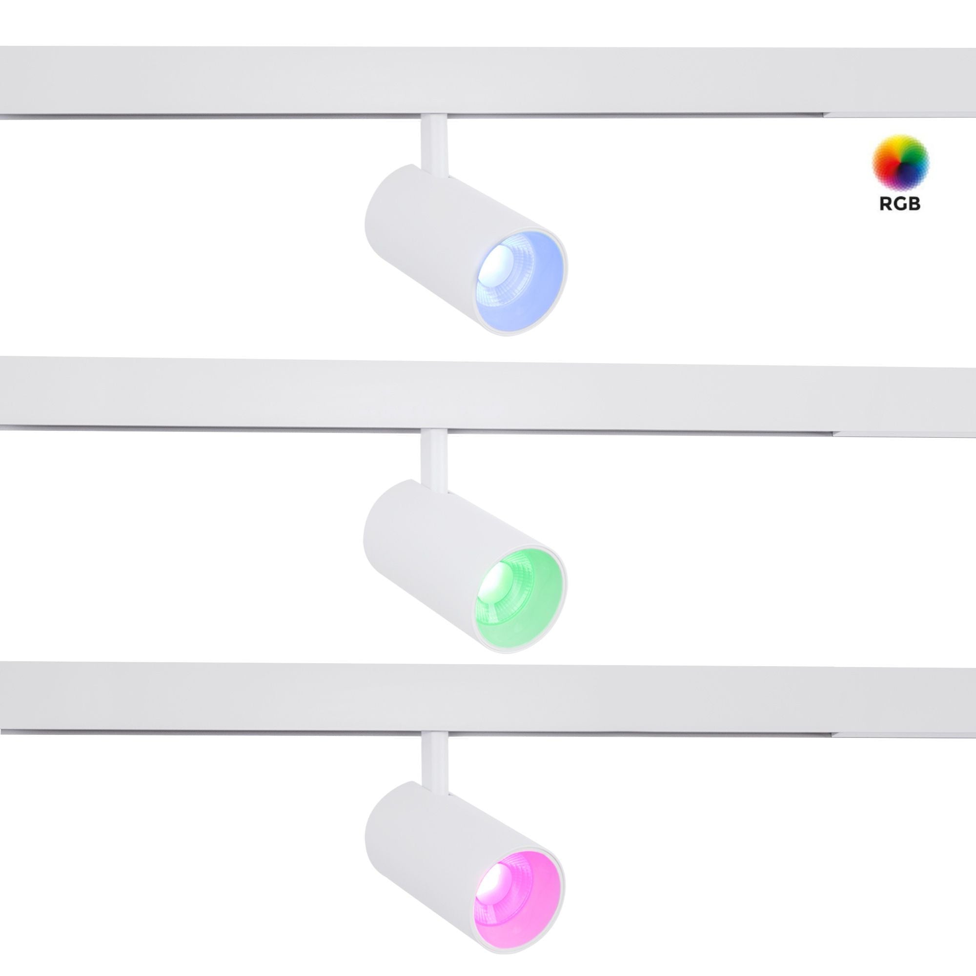 Foco LED para carril magnético RGB + CCT - 48V - 12W - Mi Light