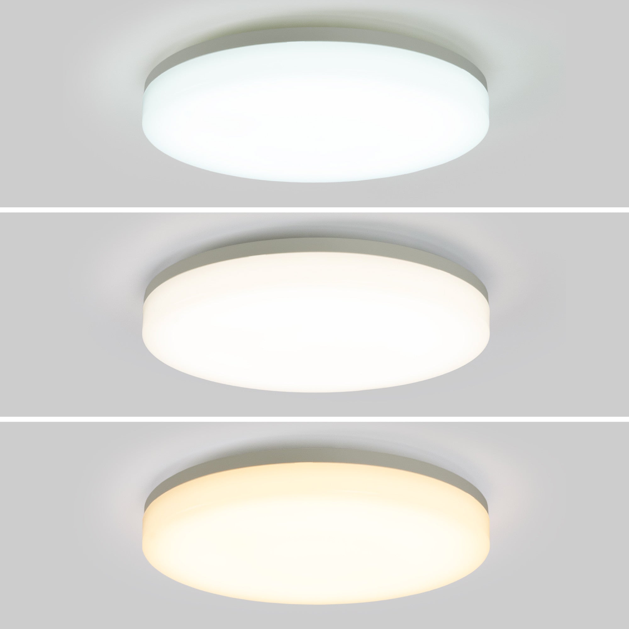Plafón LED estanco CCT con sensor de movimiento por microondas - 24W - Ø28cm - IP65