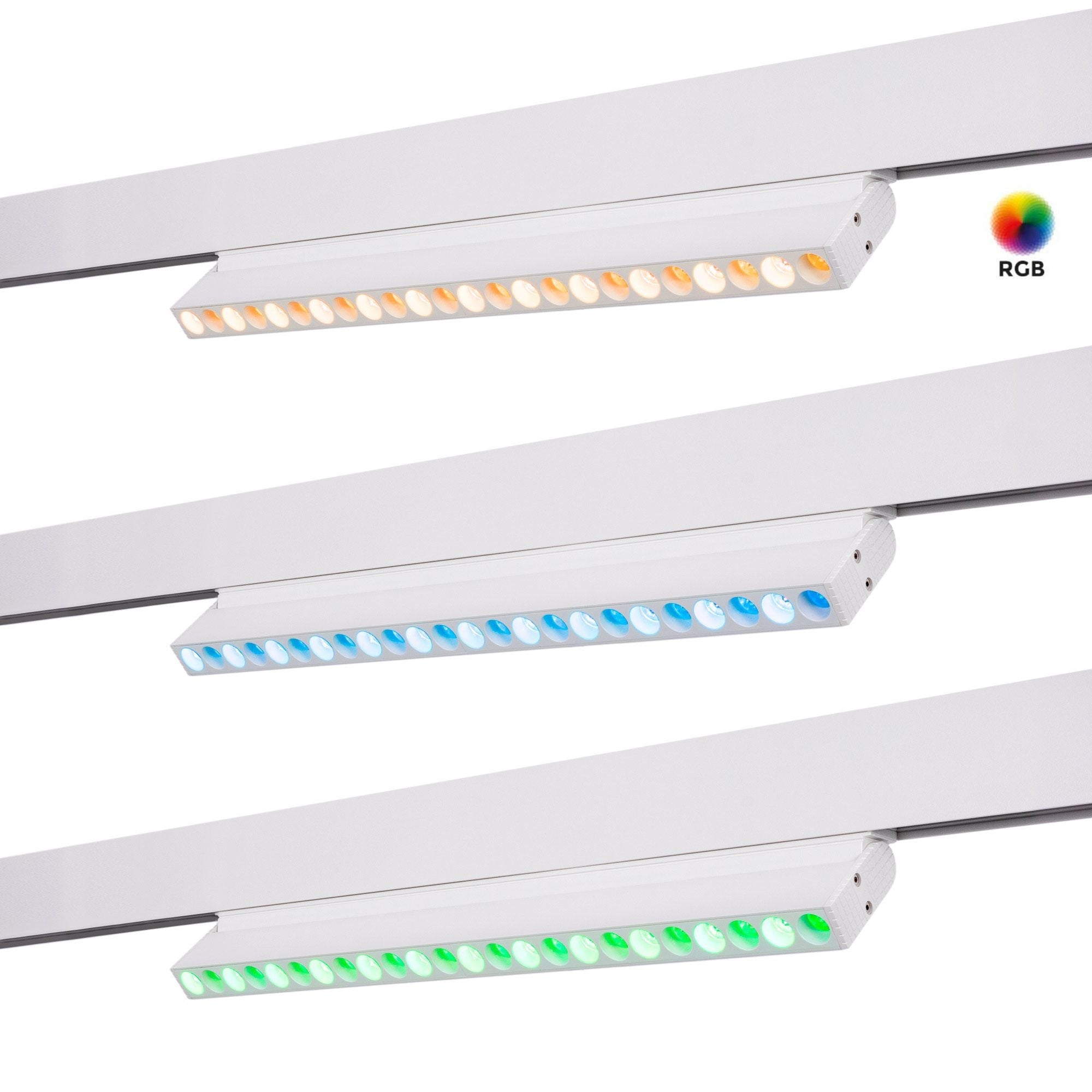 Luminaria lineal orientable para carril magnético RGB + CCT - 12W - UGR18 - Mi Light